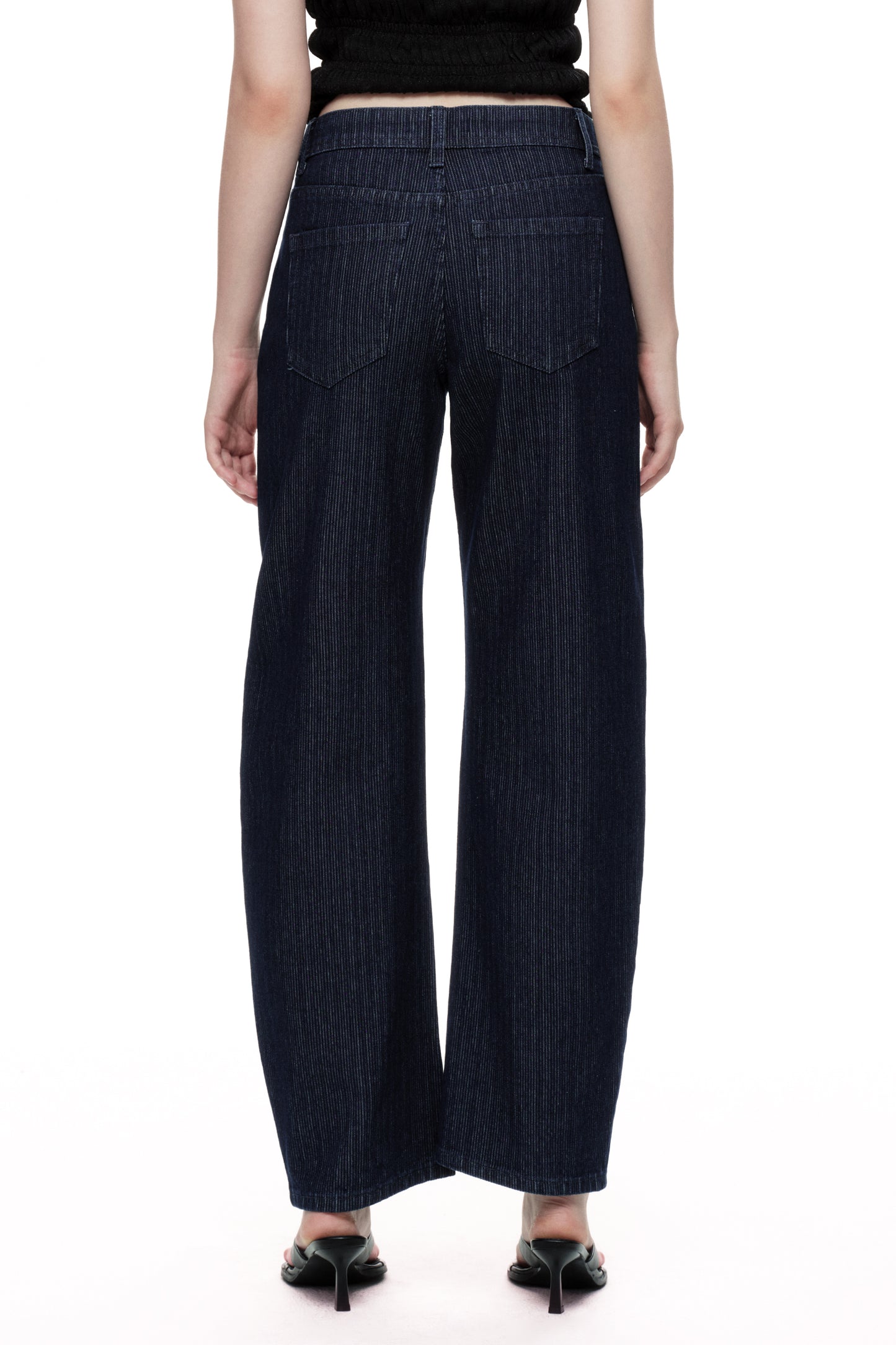 Mid Rise Barrel  Denim Jeans OSOX024