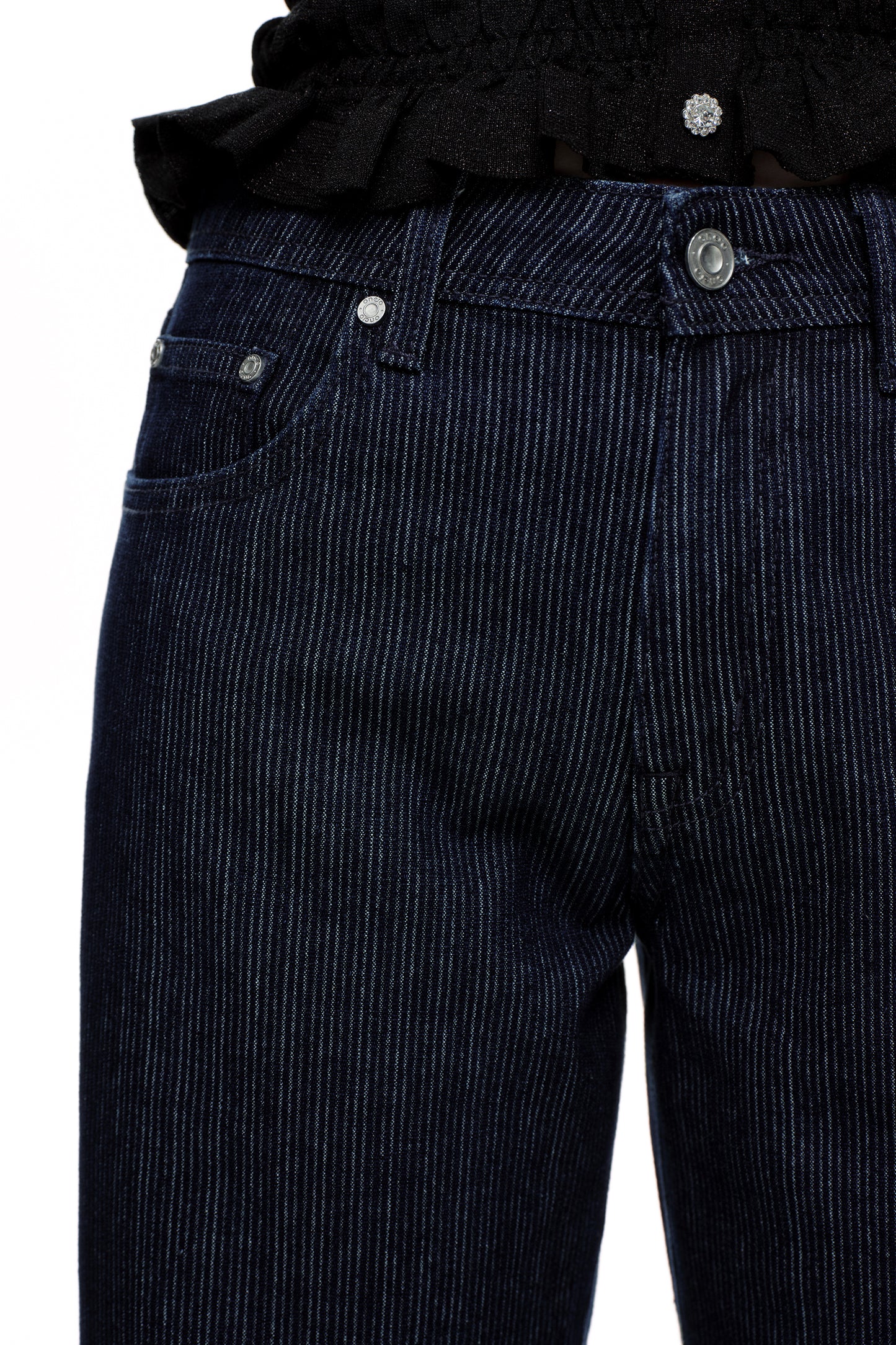 Mid Rise Barrel  Denim Jeans OSOX024