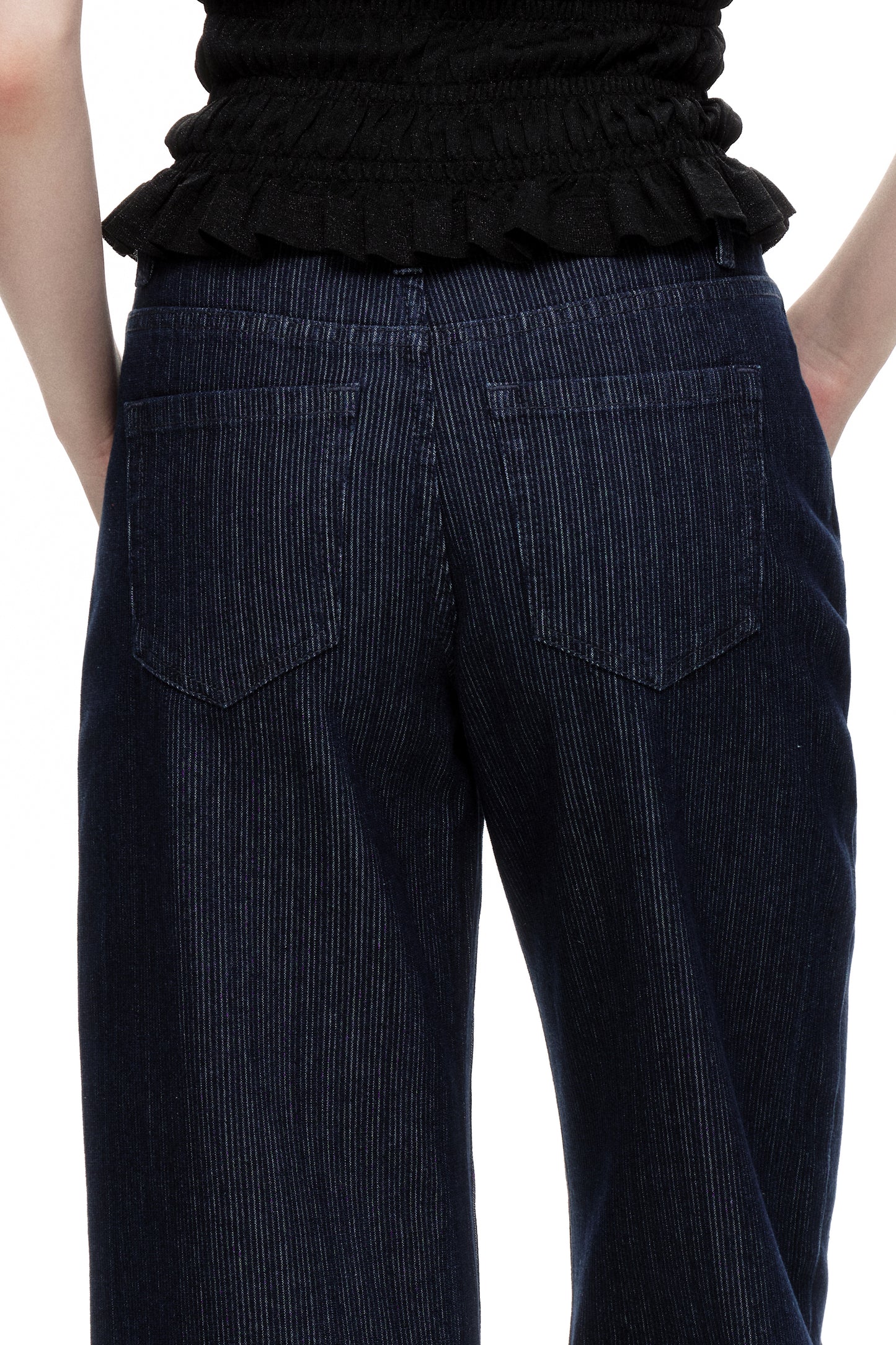 Mid Rise Barrel  Denim Jeans OSOX024