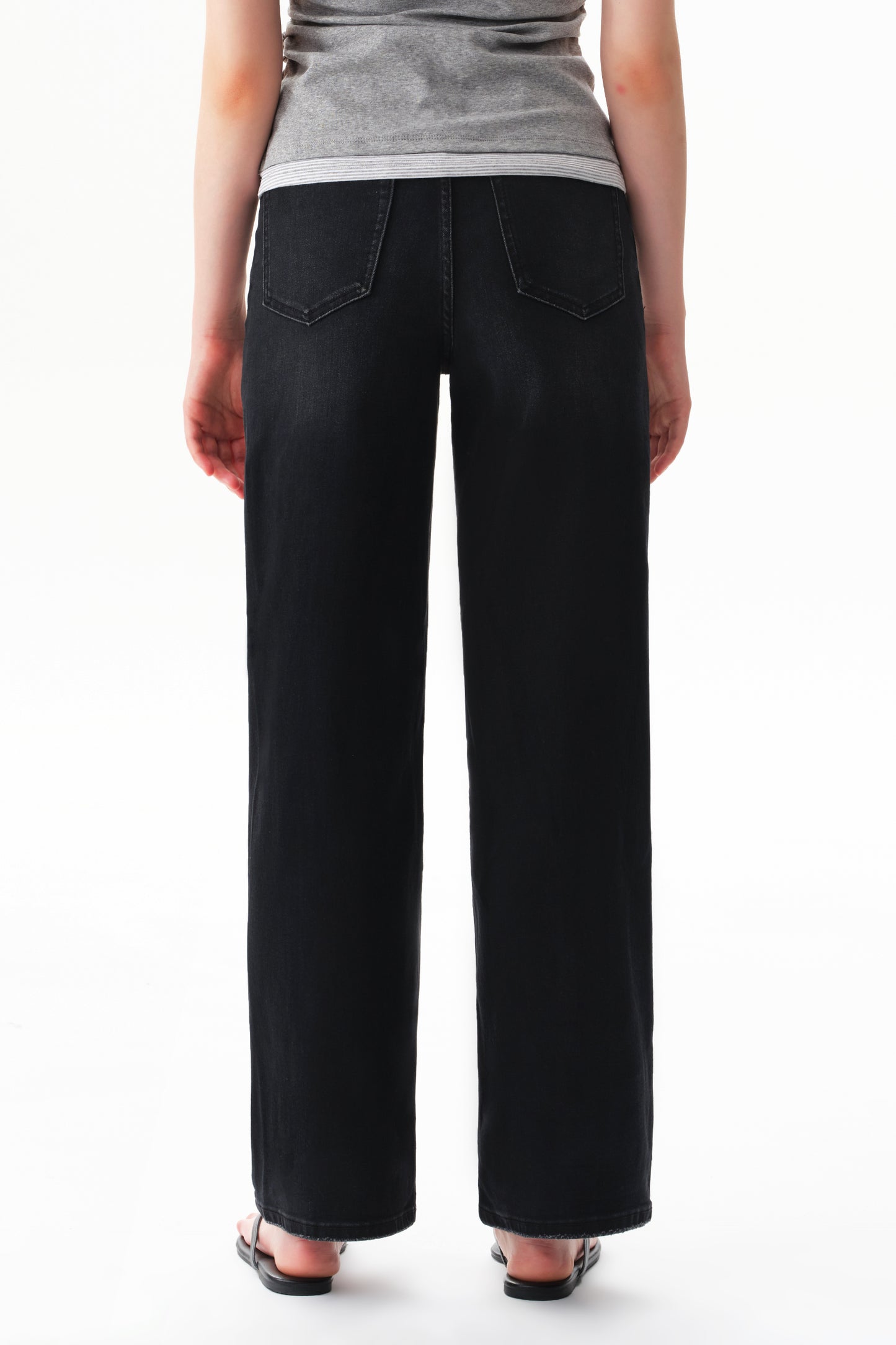 Plus Size High Waist Relaxed Tapered Jeans OST5024-P