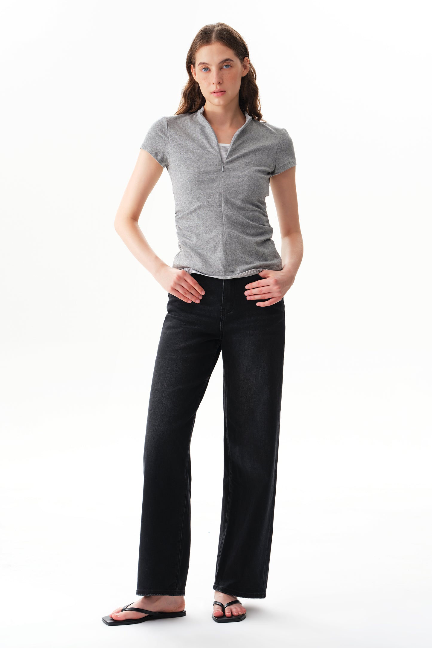 High Waist Loose Baggy Relaxed Tapered Jeans OST5024