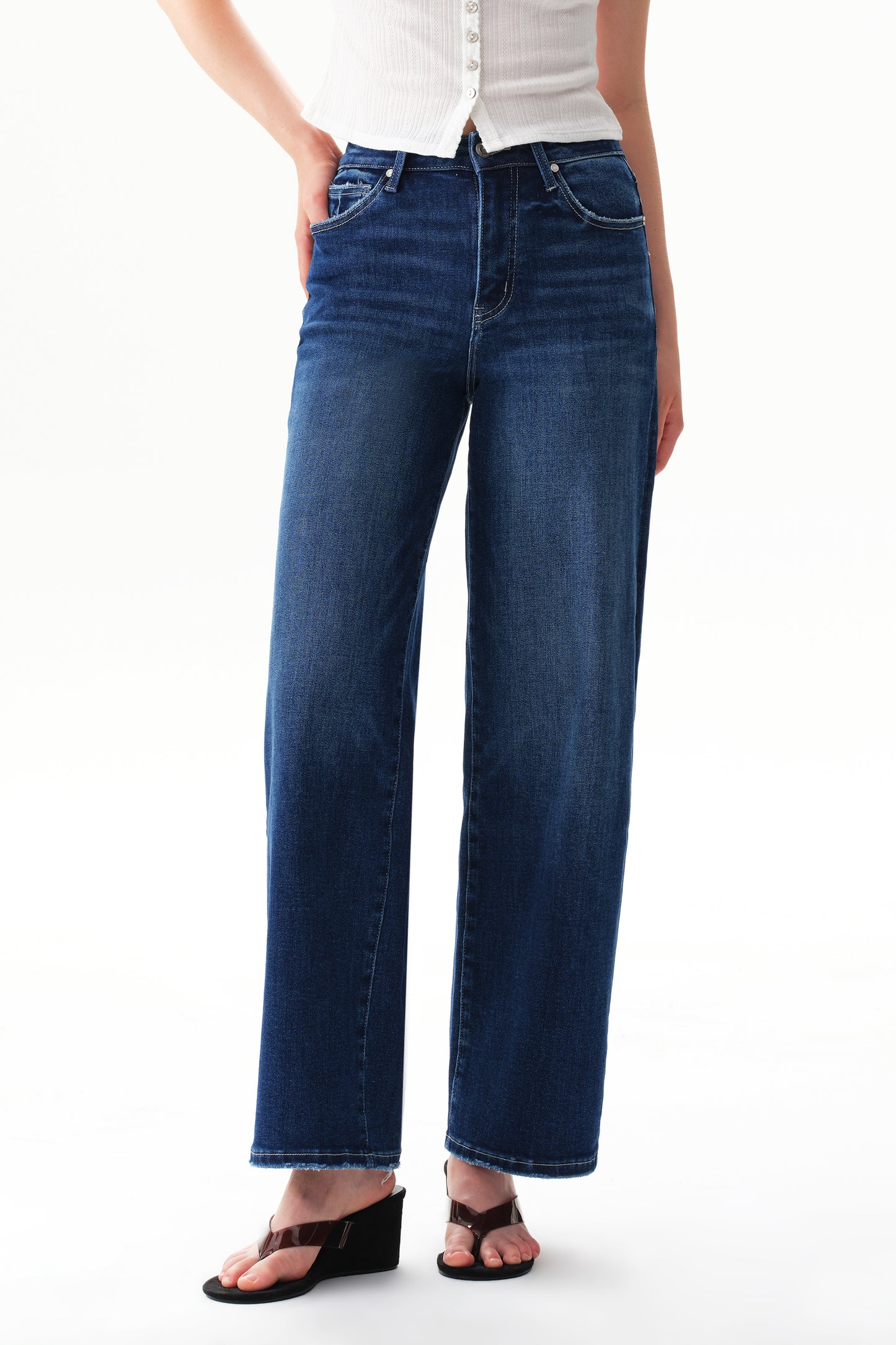 High Waist Loose Baggy Relaxed Tapered Jeans OST5024