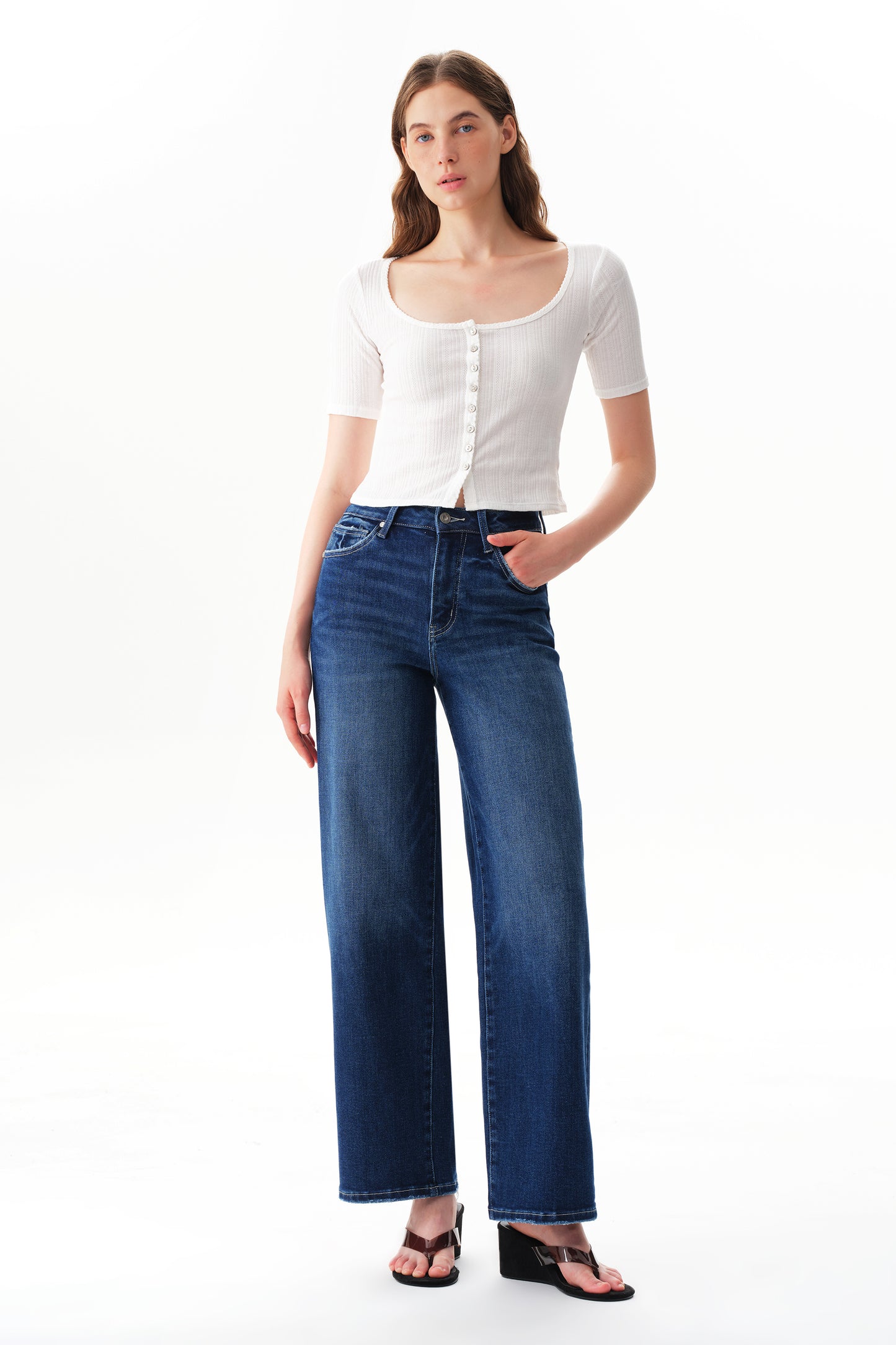 High Waist Loose Baggy Relaxed Tapered Jeans OST5024