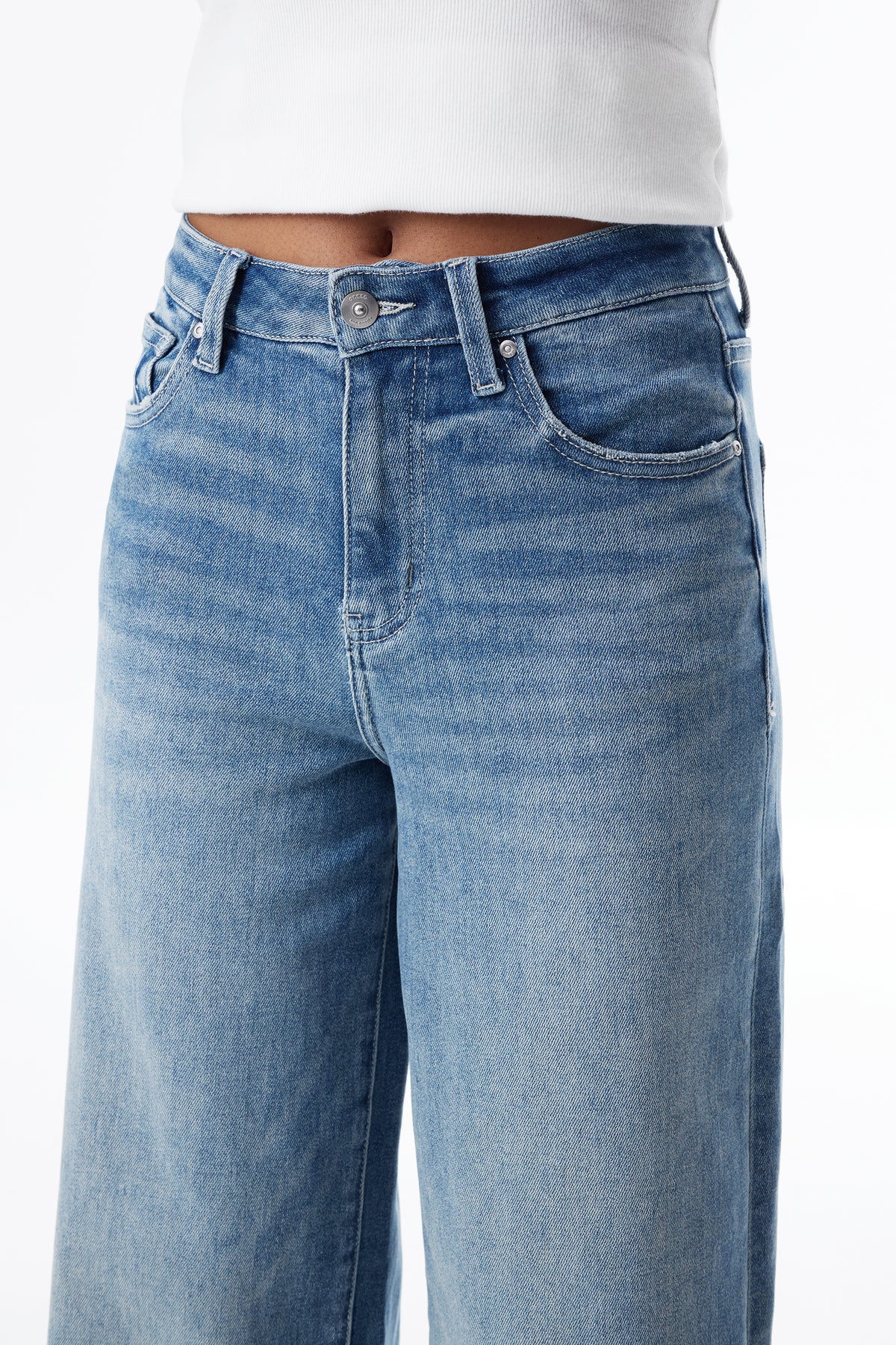 High Rise Relaxed Straight Denim Jeans OST5024