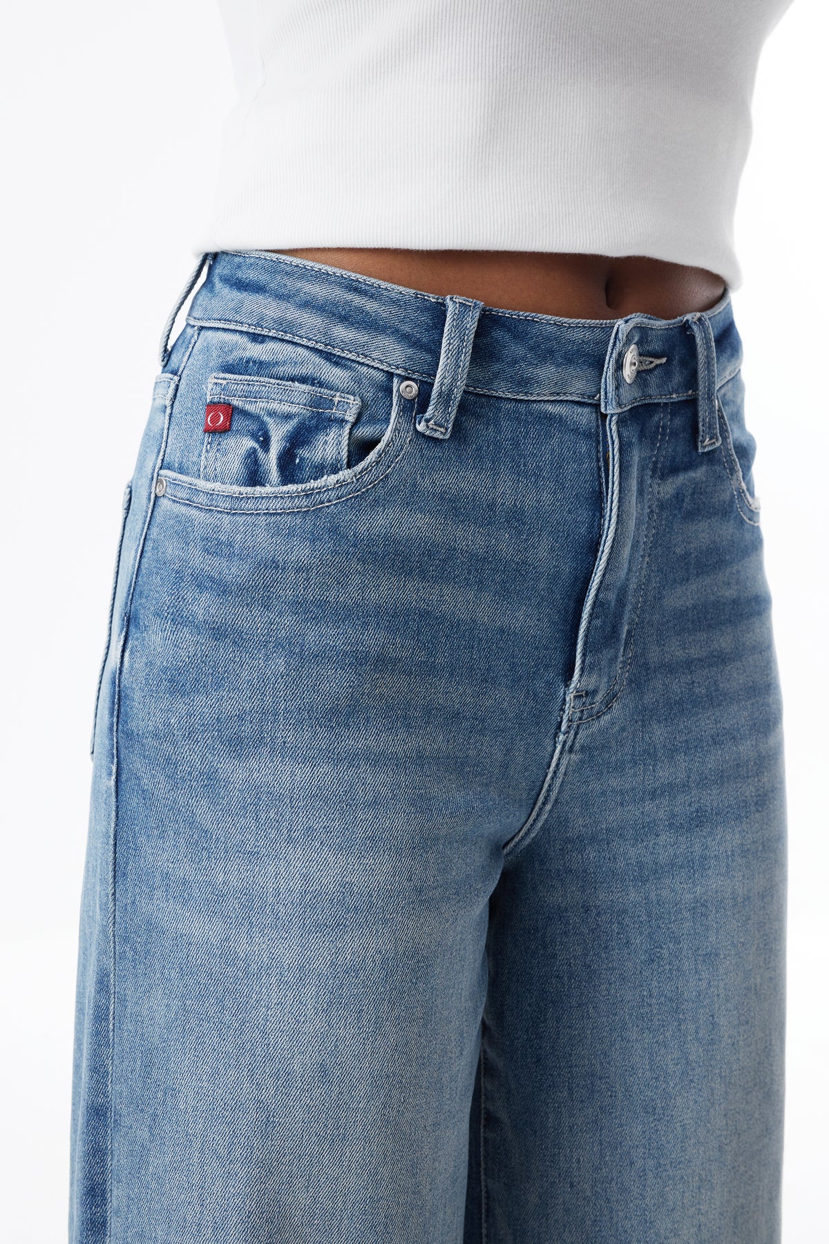 High Rise Relaxed Straight Denim Jeans OST5024