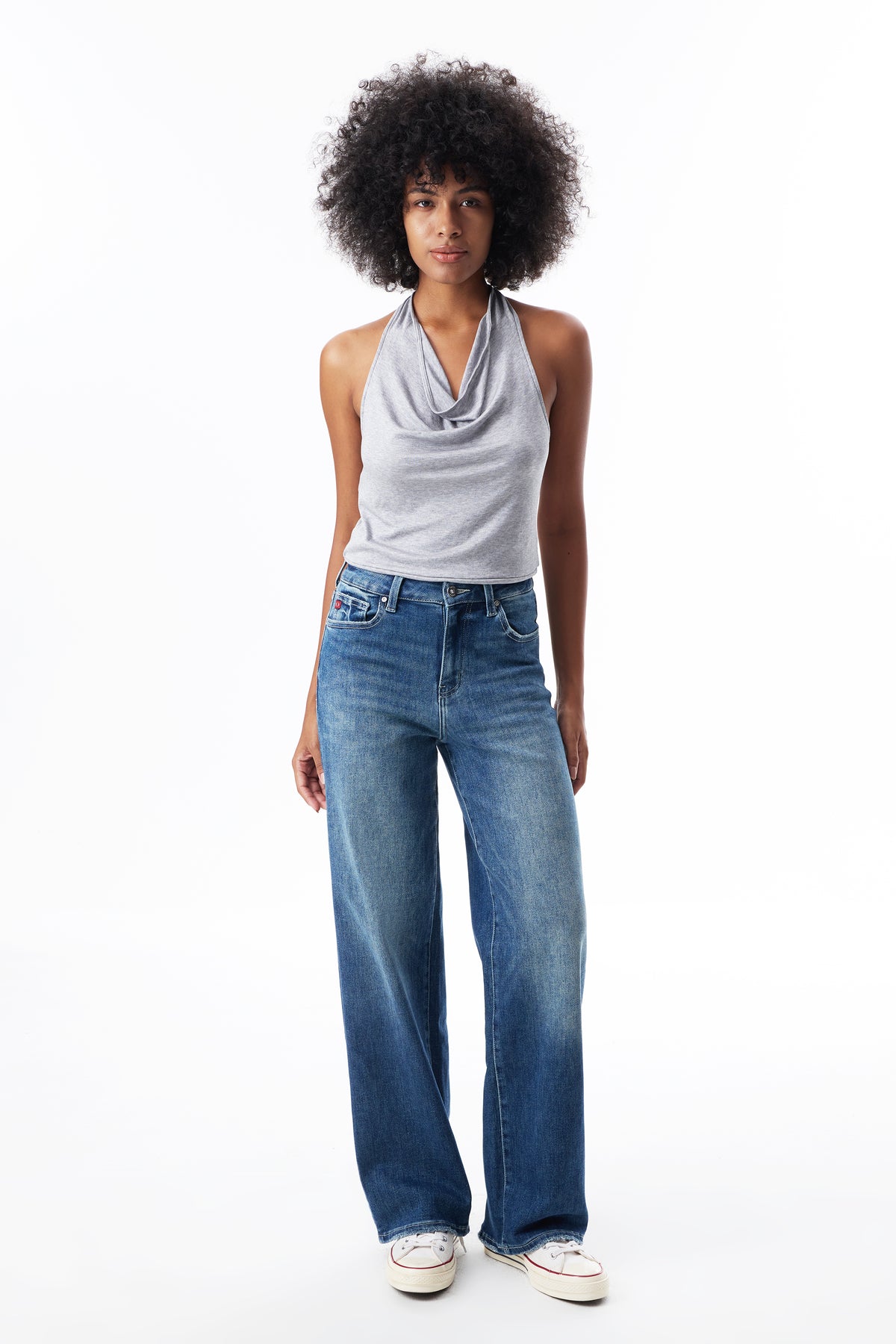 High Waist Loose Baggy Relaxed Tapered Jeans OST5024