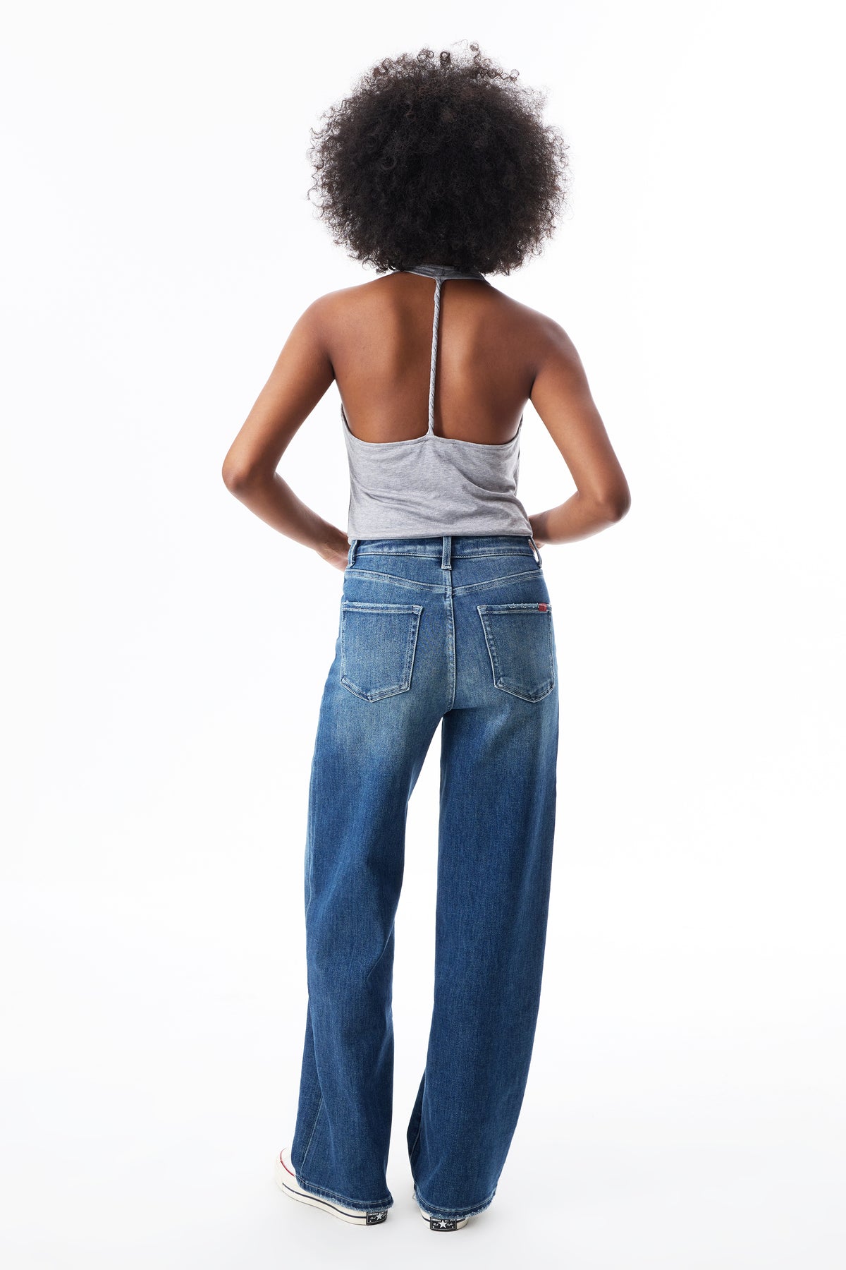 High Waist Loose Baggy Relaxed Tapered Jeans OST5024