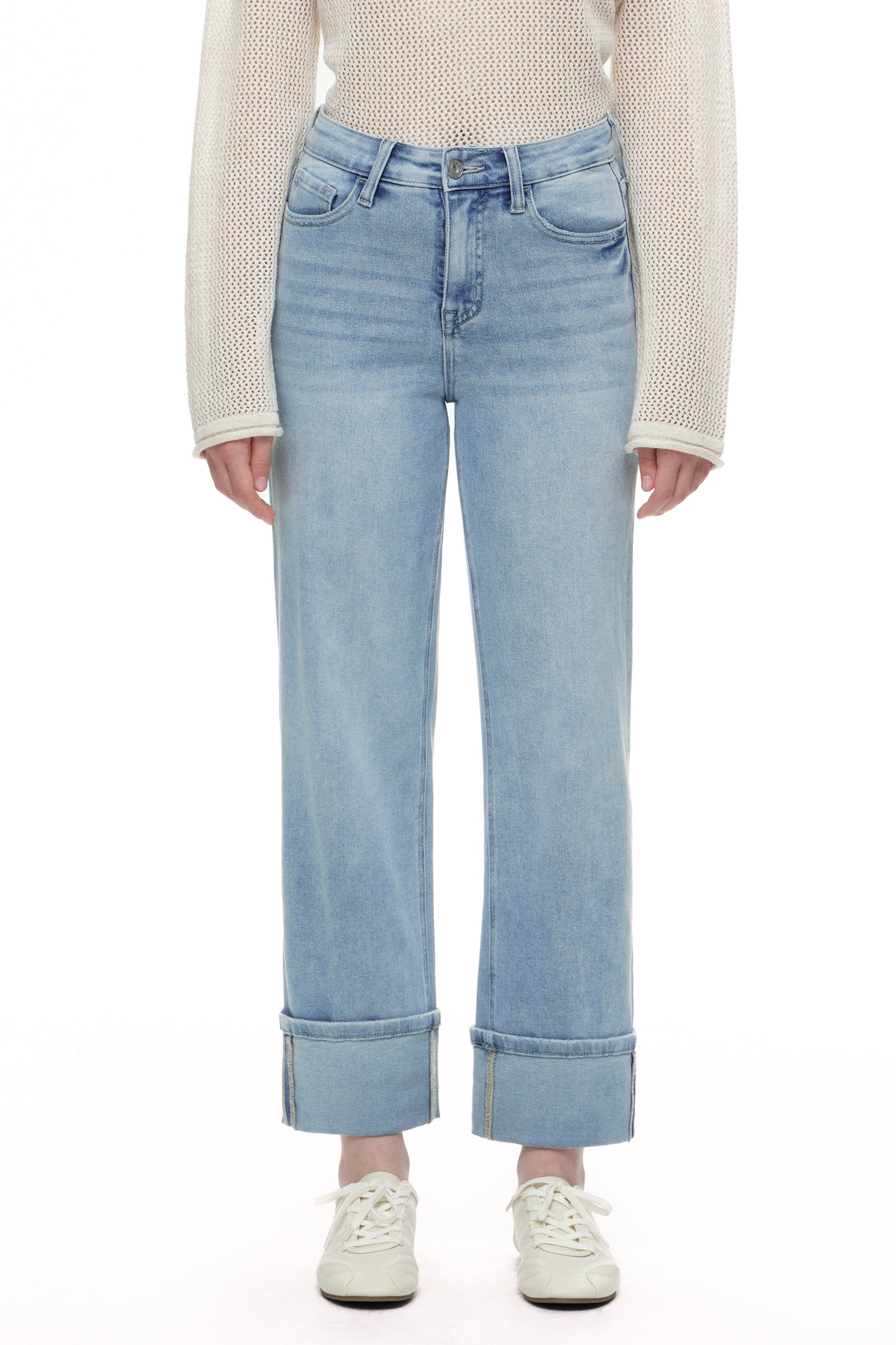 HIGH RISE STRAIGHT DENIM JEANS OST5030