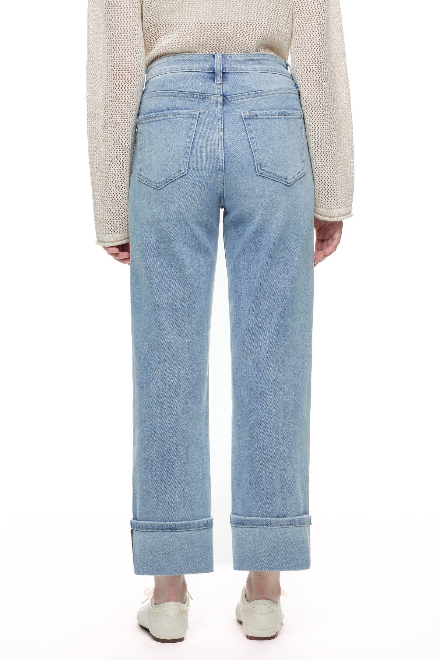 HIGH RISE STRAIGHT DENIM JEANS OST5030