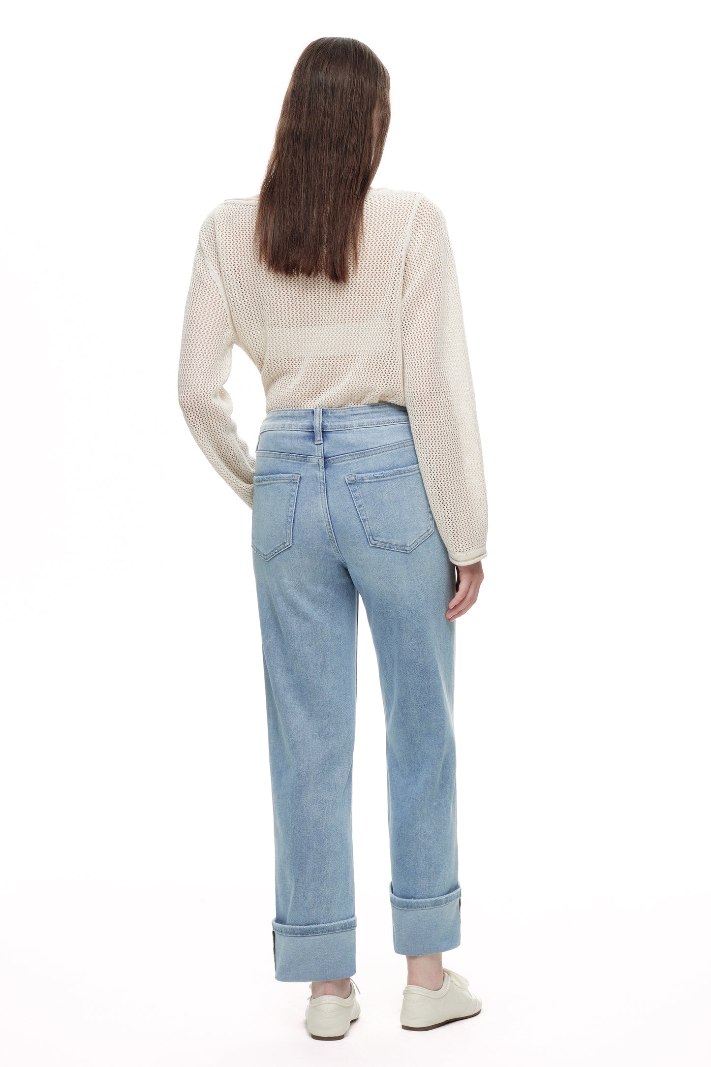 HIGH RISE STRAIGHT DENIM JEANS OST5030