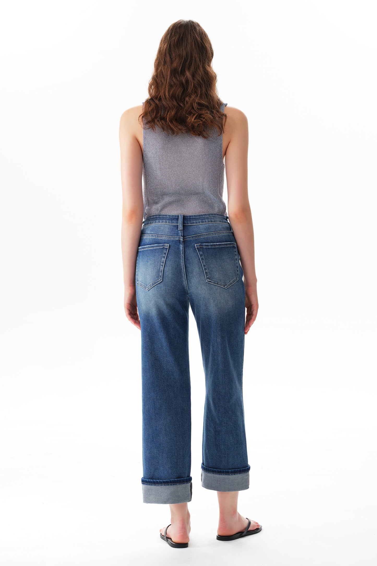 High Rise Relaxed Straight Jeans OST5033