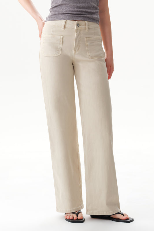 Mid Rise Straight Pants OST5068