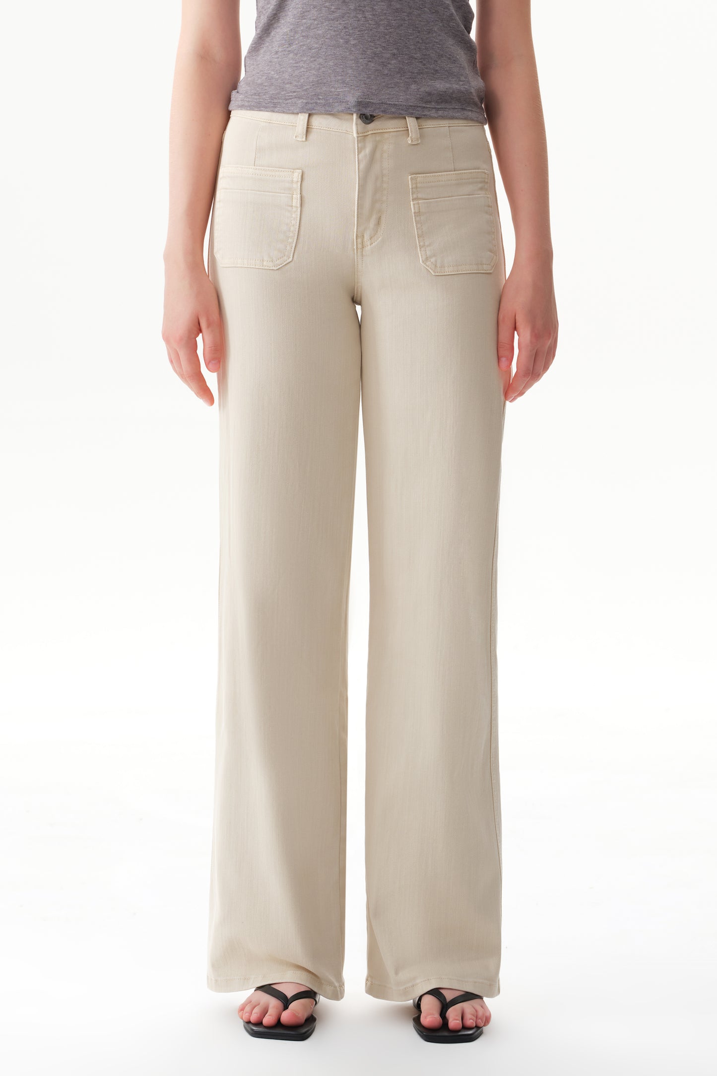 Mid Rise Straight Pants OST5068