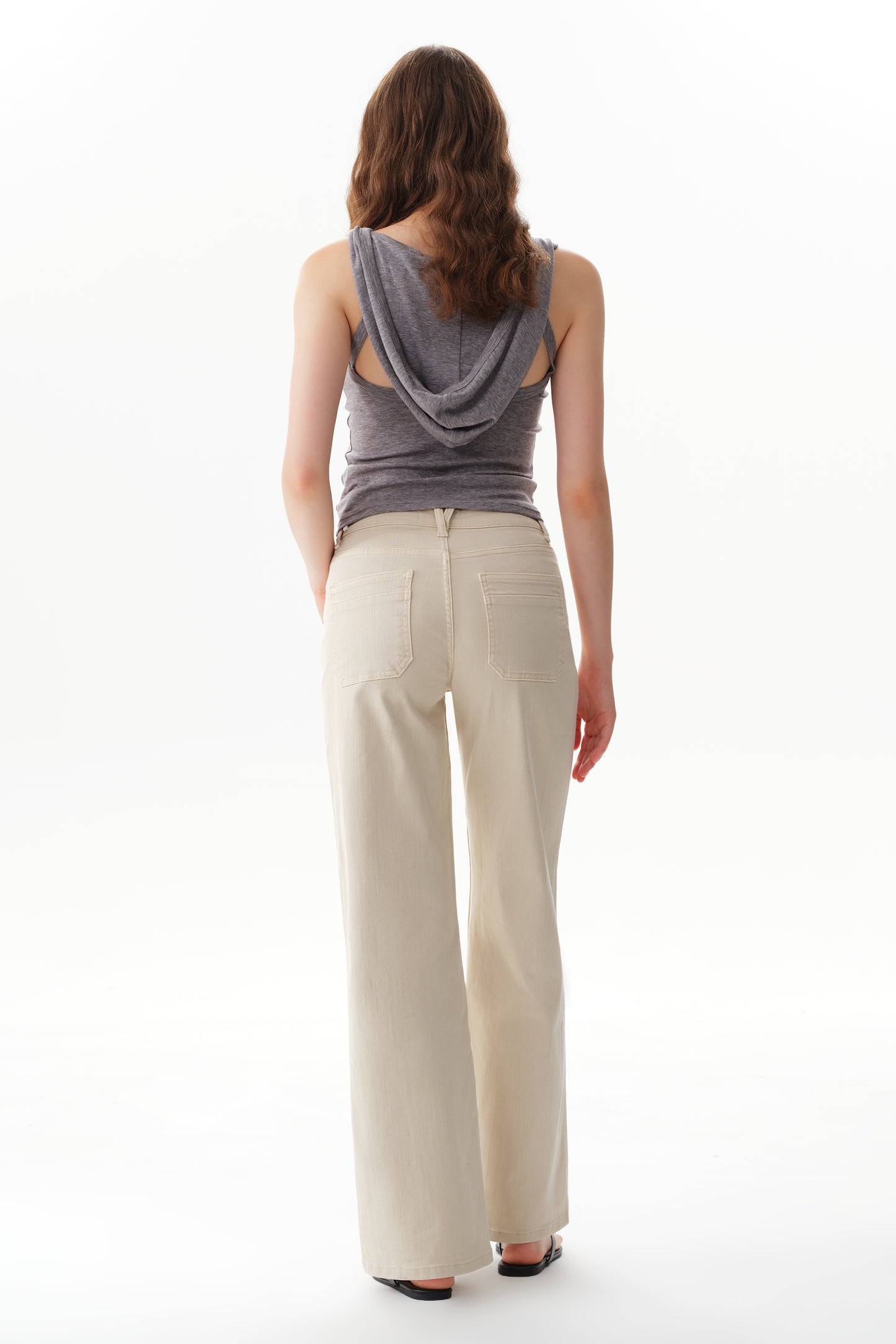 Mid Rise Straight Pants OST5068