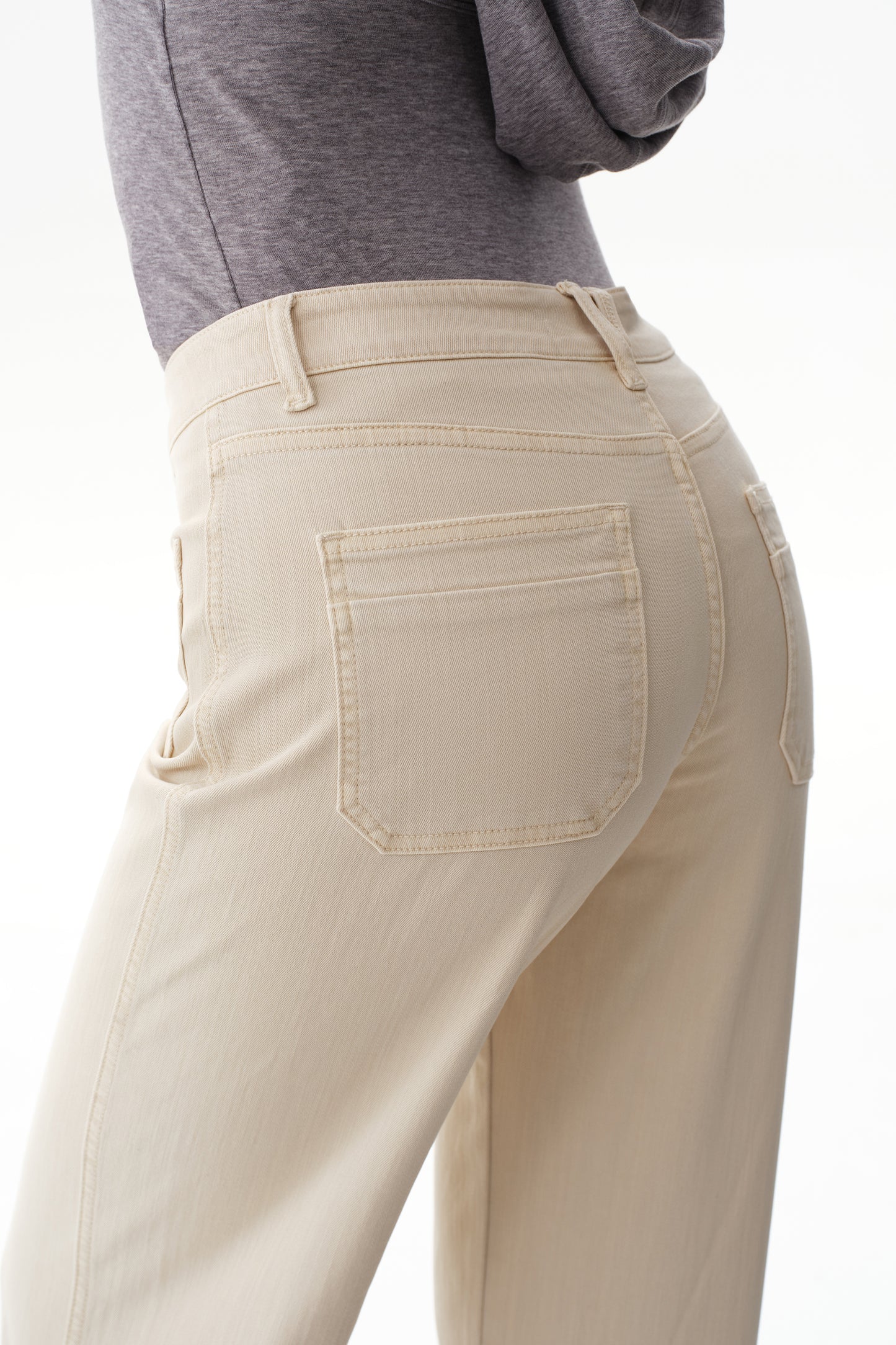 Mid Rise Straight Pants OST5068