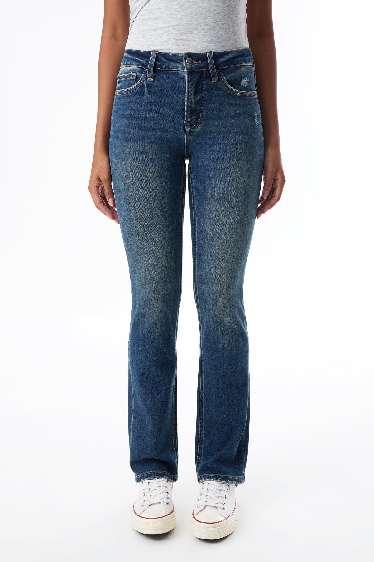 Mid Rise Straight Denim Jeans OSTM5001EC