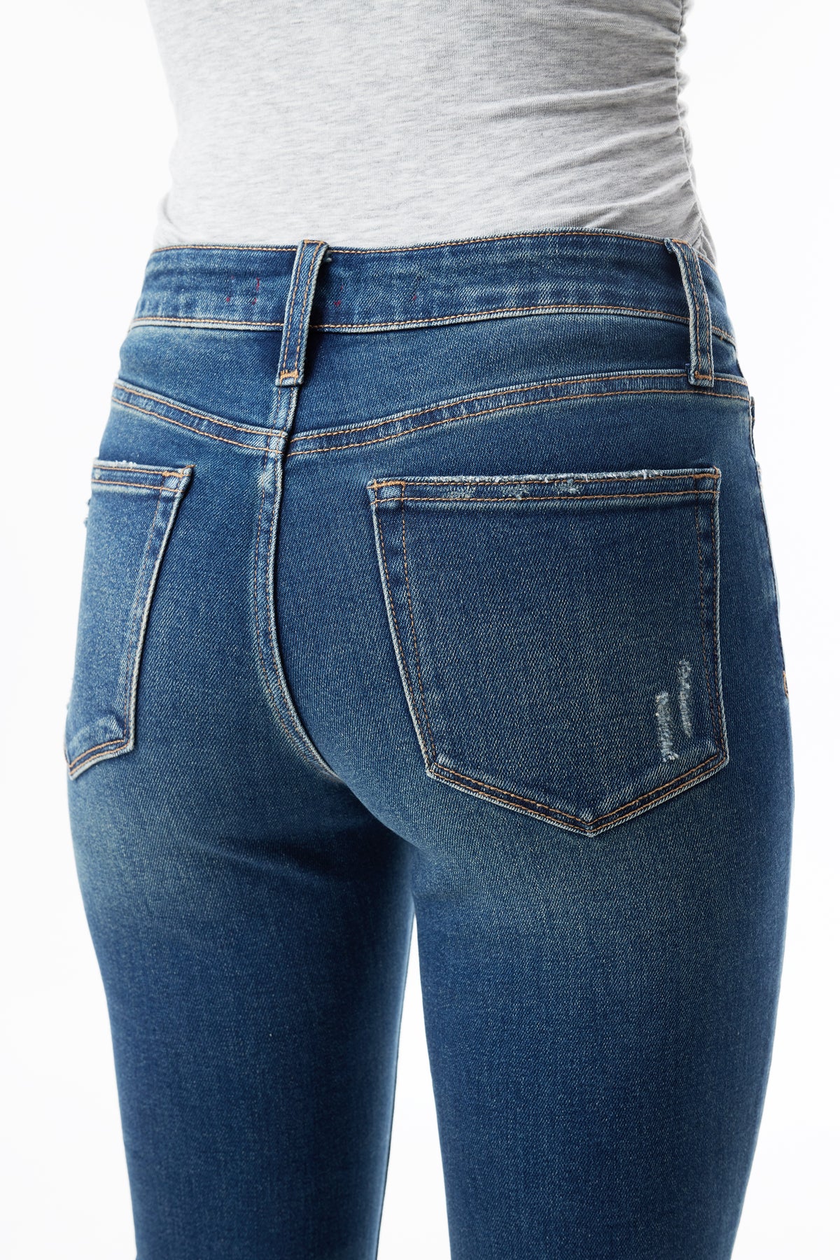 Mid Rise Straight Denim Jeans OSTM5001EC