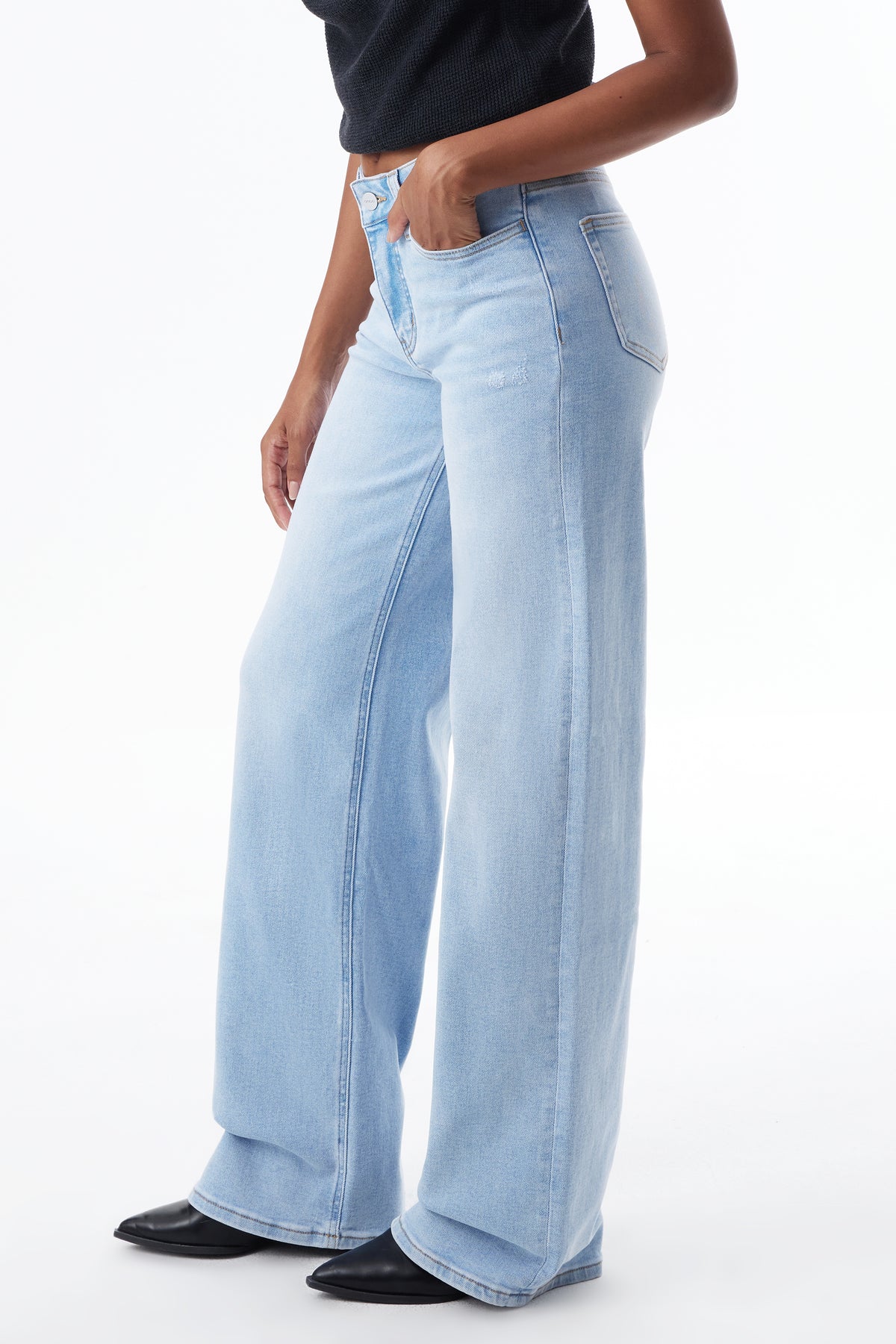 MID RISE WIDE LEG JEANS OSW8001T