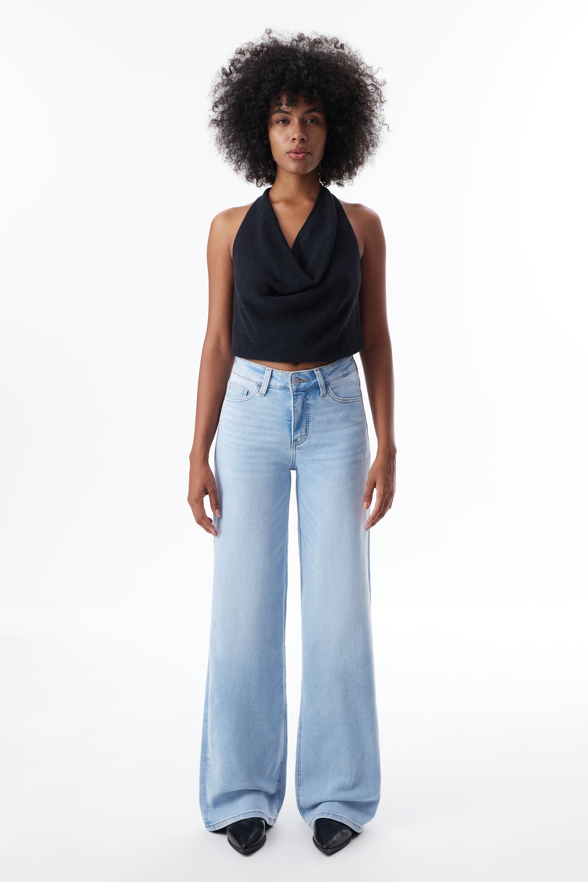 MID RISE WIDE LEG JEANS OSW8001T