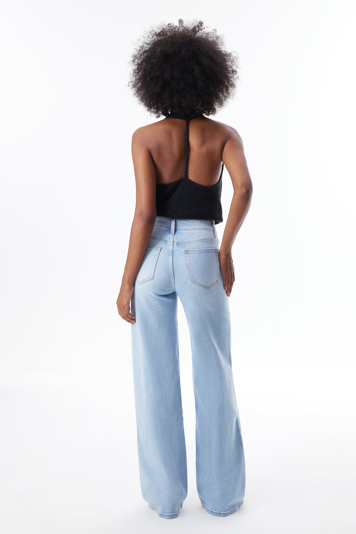 MID RISE WIDE LEG JEANS OSW8001T