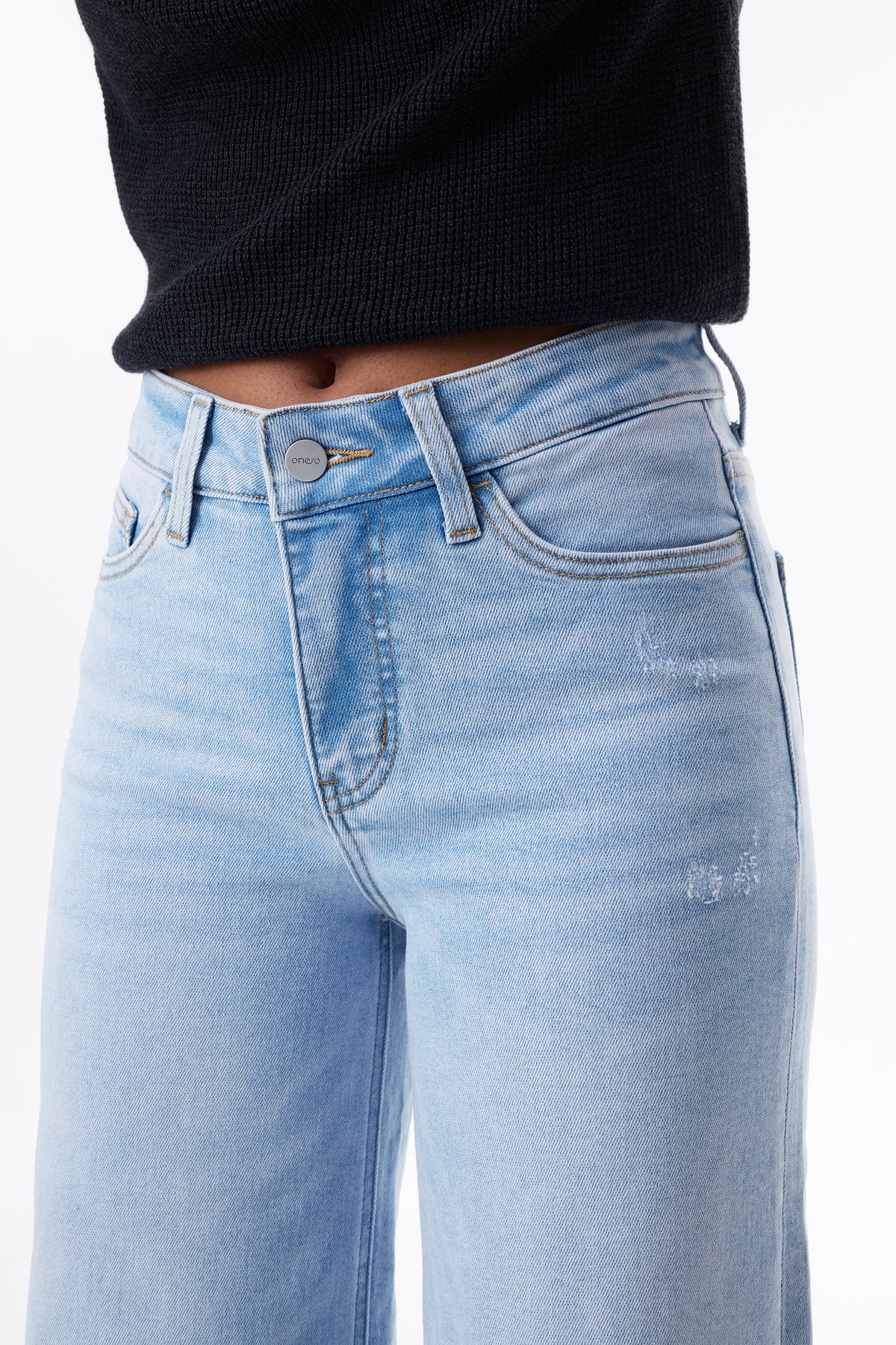 MID RISE WIDE LEG JEANS OSW8001T