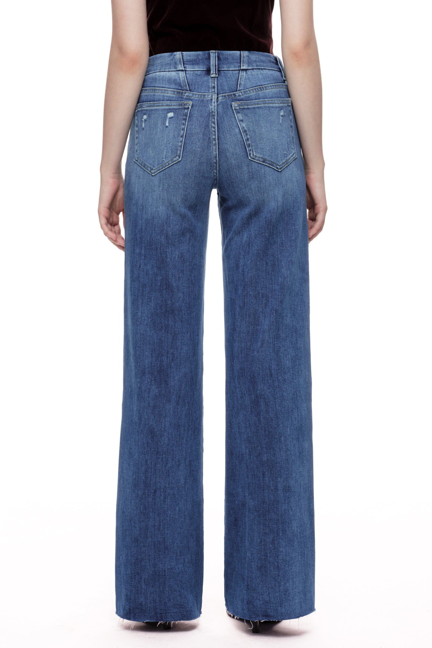 Mid Rise Wide Leg Tall Denim Jeans OSW8019-LT