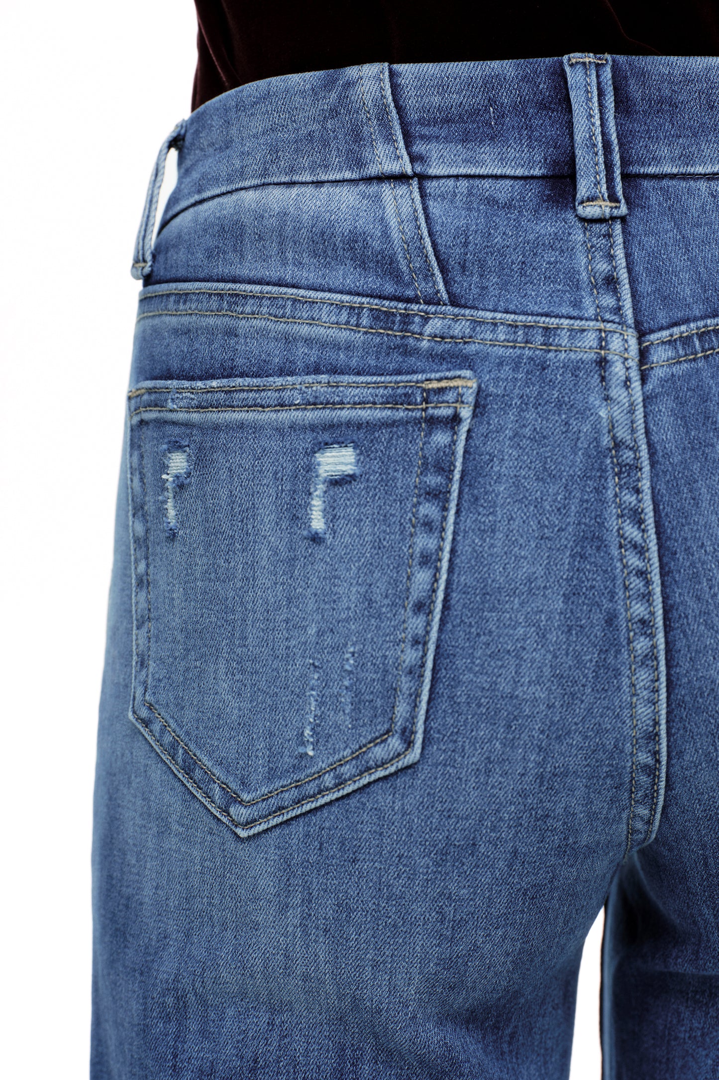 Mid Rise Wide Leg Tall Denim Jeans OSW8019-LT