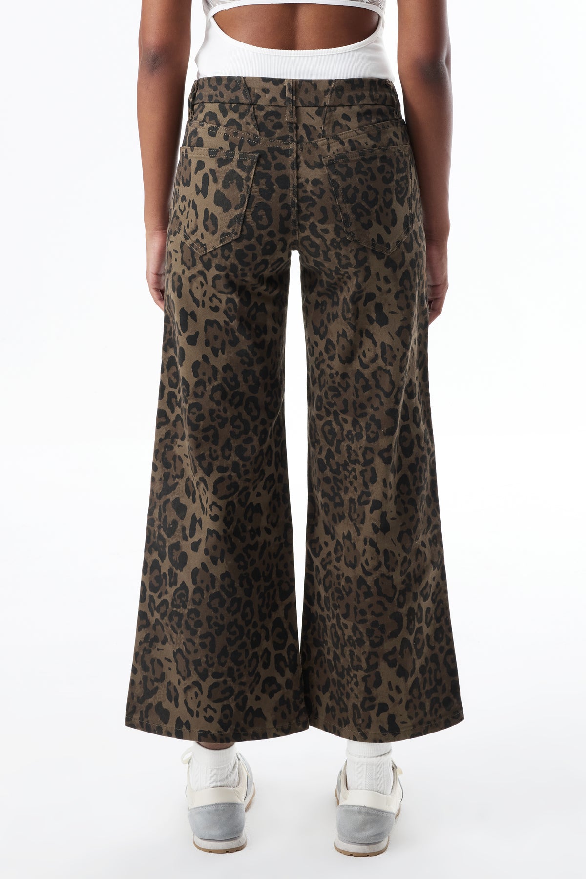 Mid Rise Wide Leg Petite Denim Jeans OSW8019-SP