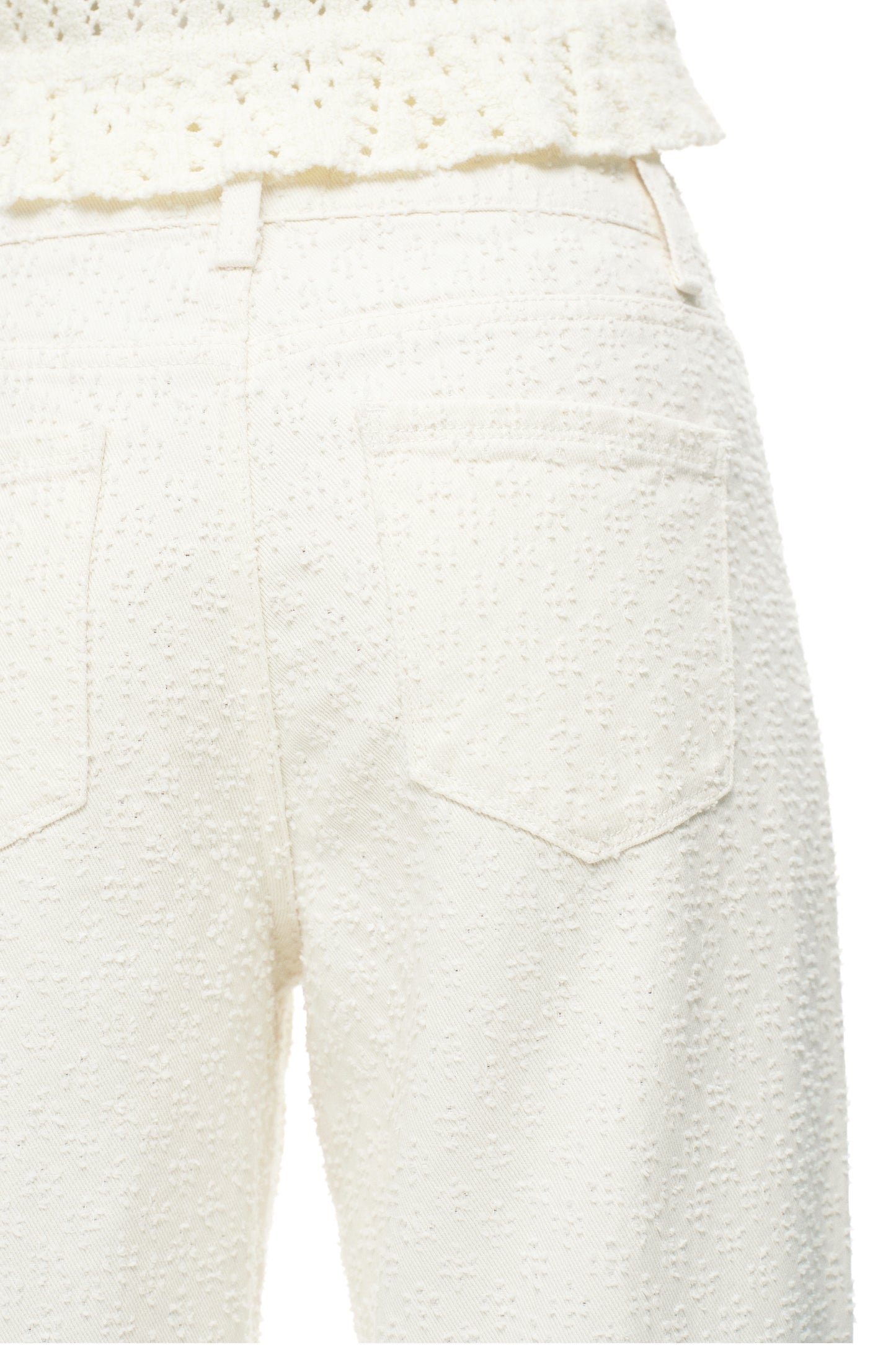 White High Waist Wide Leg Pants OSW8026