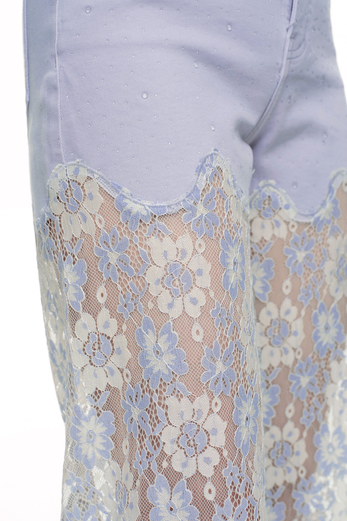 High Rise Lace Pants with Rhinestone OSW8027