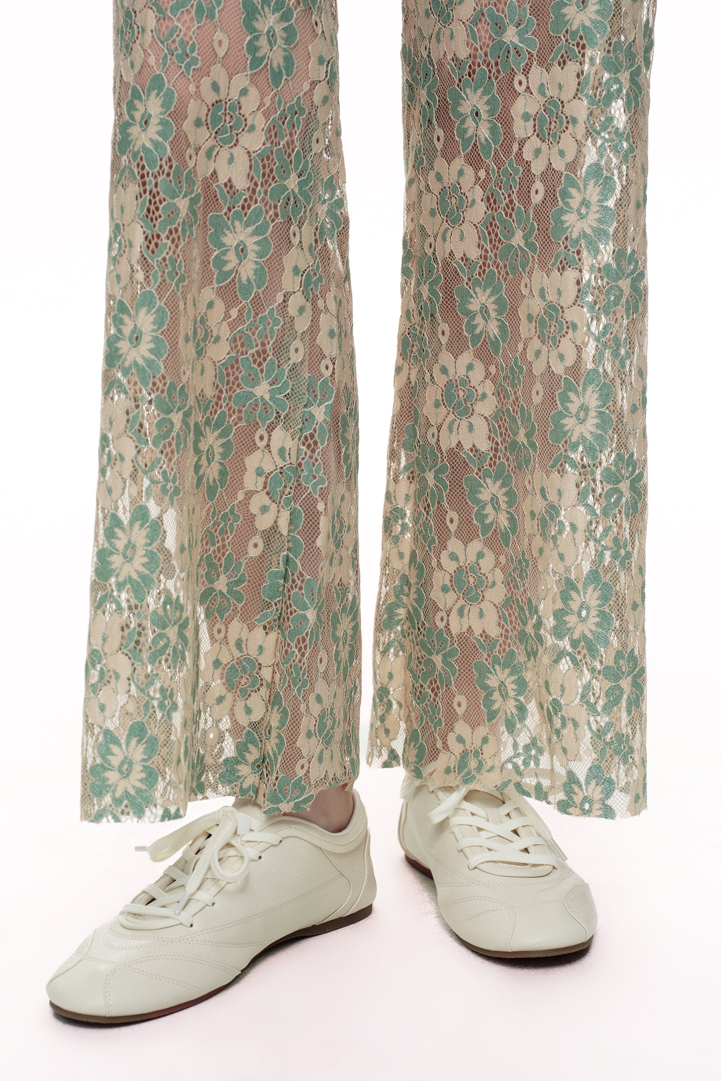 High Rise Lace Pants with Rhinestone OSW8027
