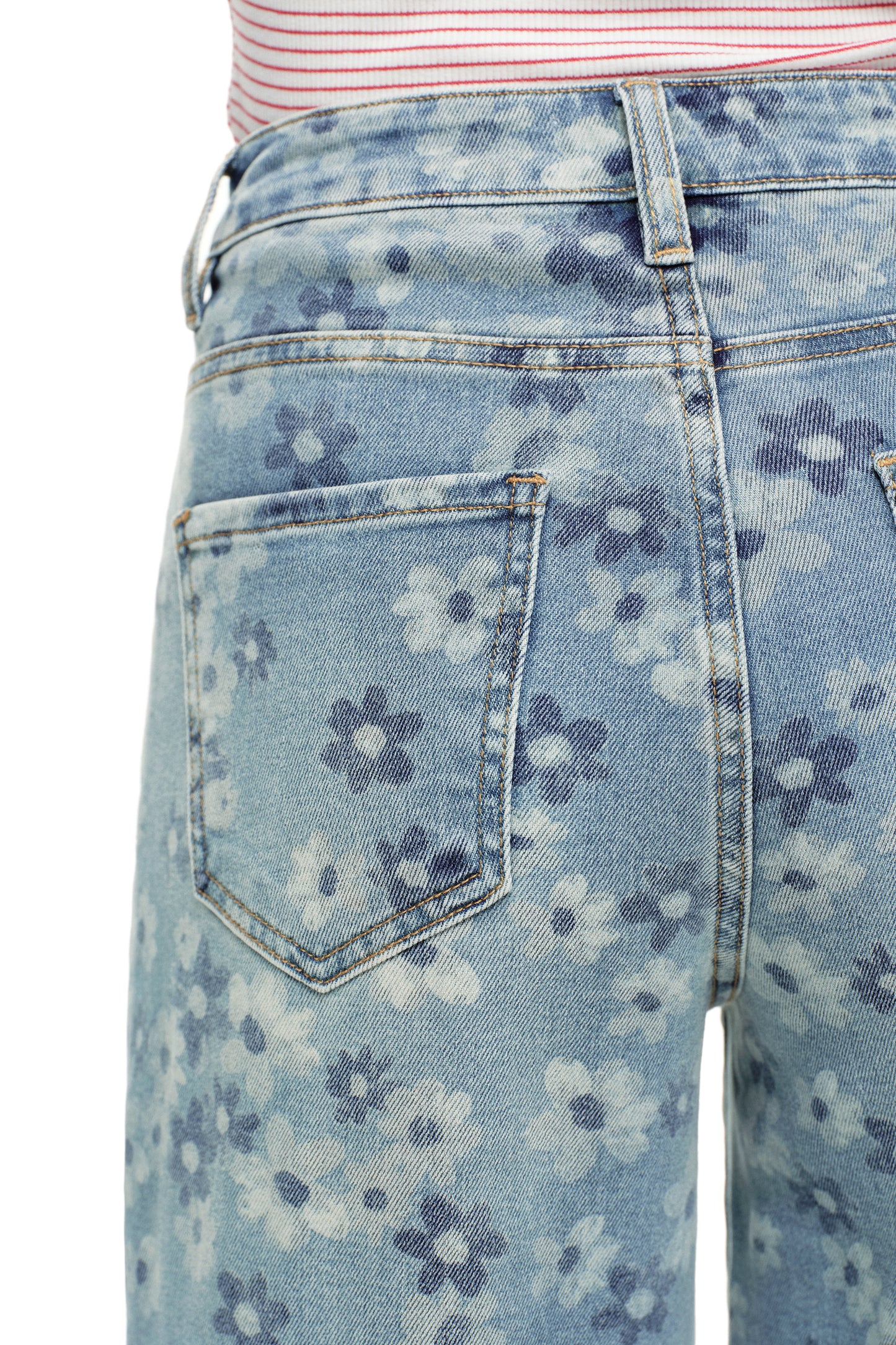 High Rise Baggy Wide Leg Denim Jeans OSW8071