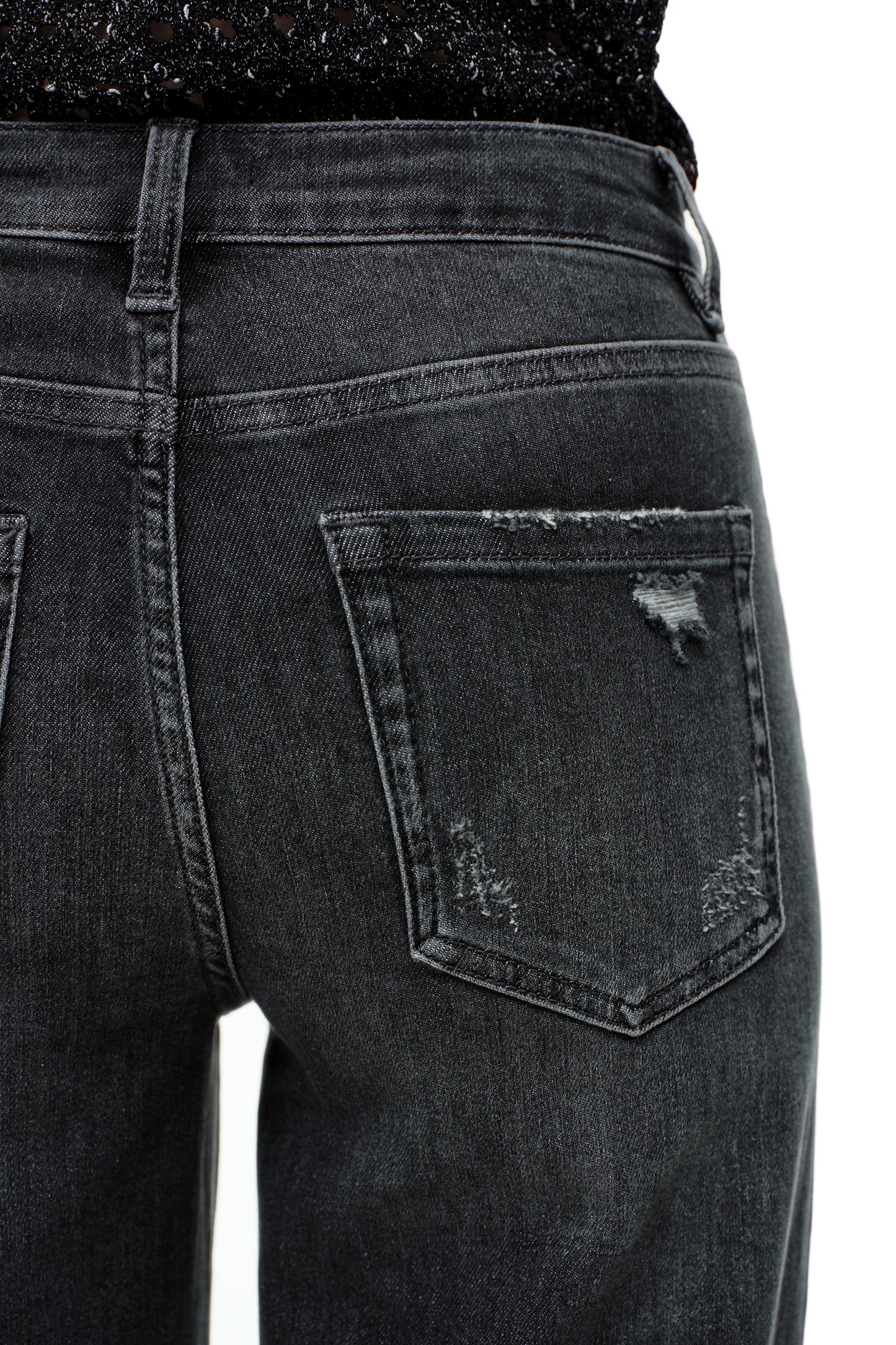 Mid Rise Wide Leg Denim Jeans OSW8084