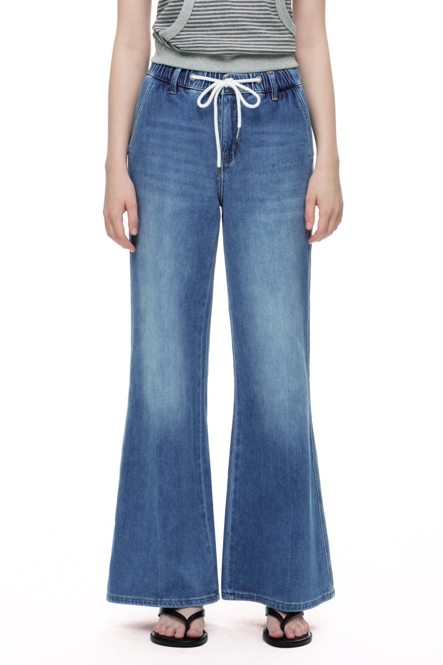 High Rise Wide Leg Denim Jeans OSW8093