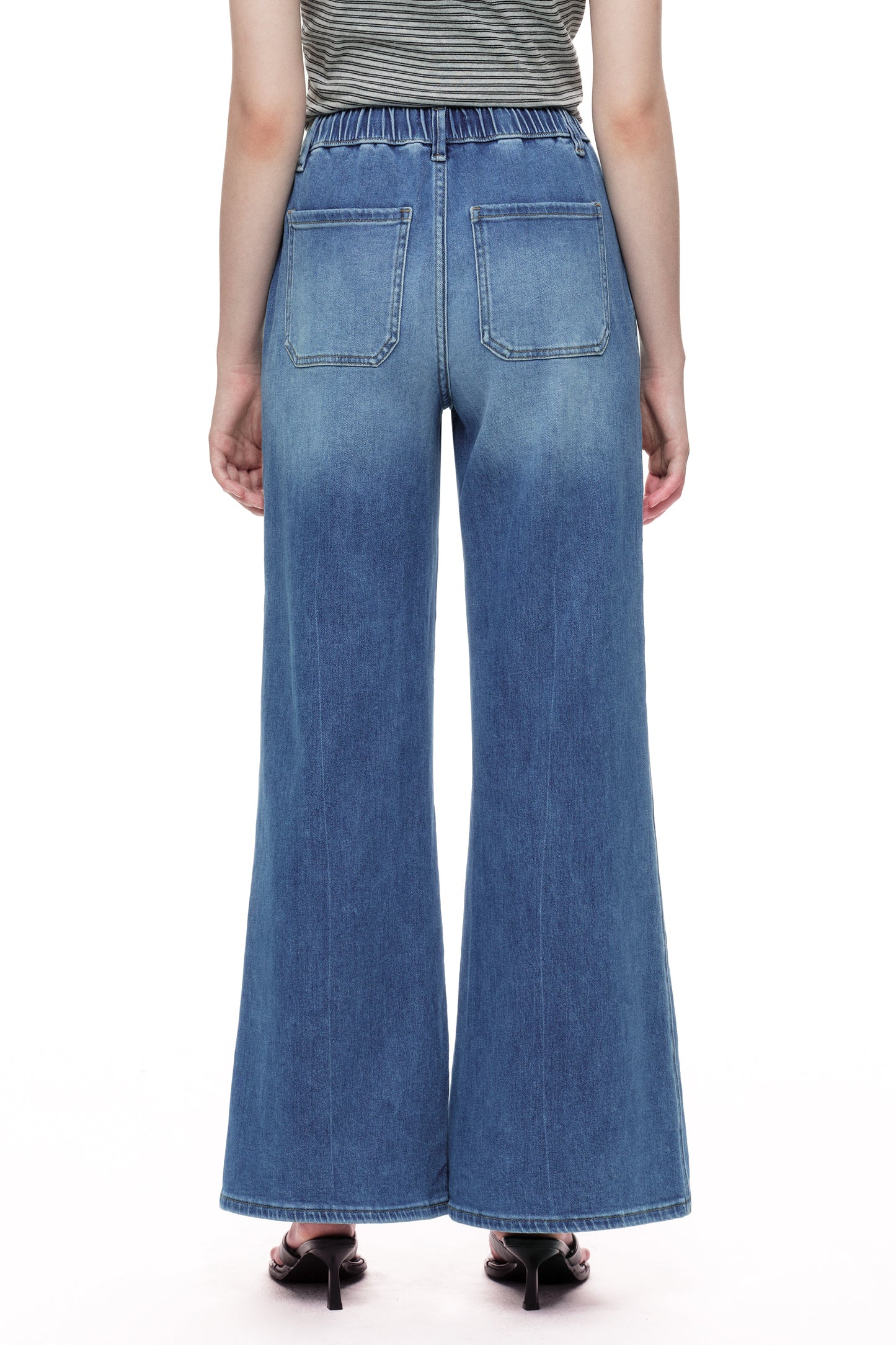 High Rise Wide Leg Denim Jeans OSW8093