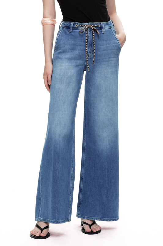 High Rise Wide Leg Denim Jeans OSW8094