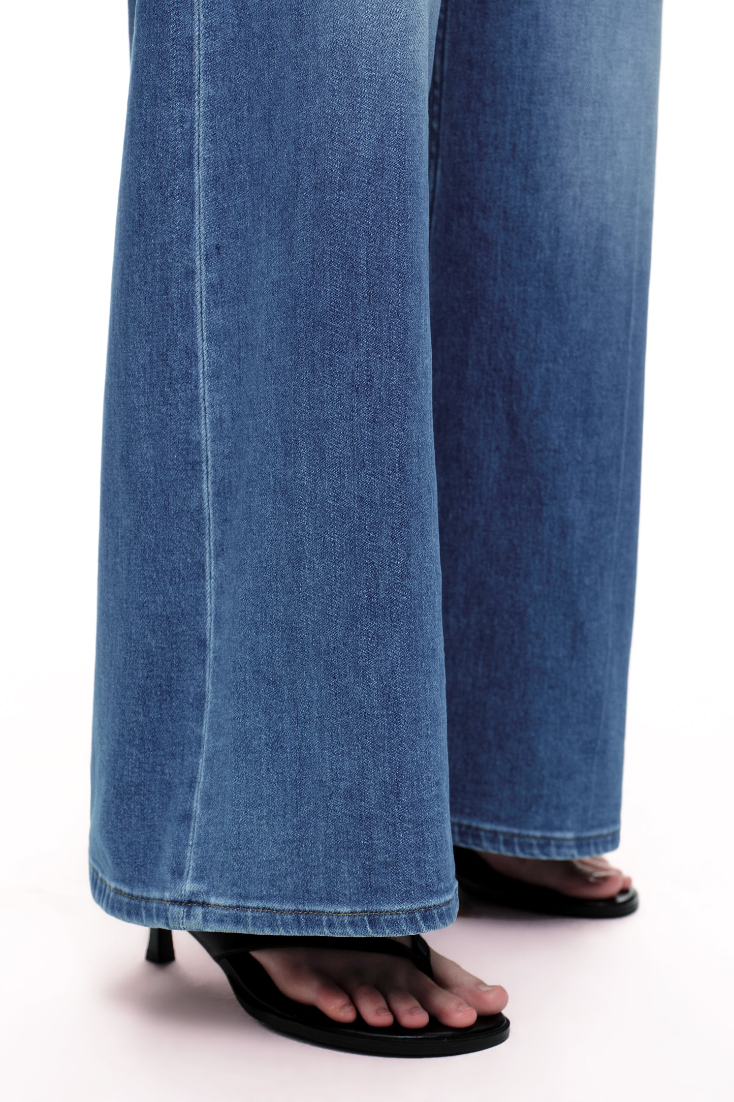 High Rise Wide Leg Denim Jeans OSW8094