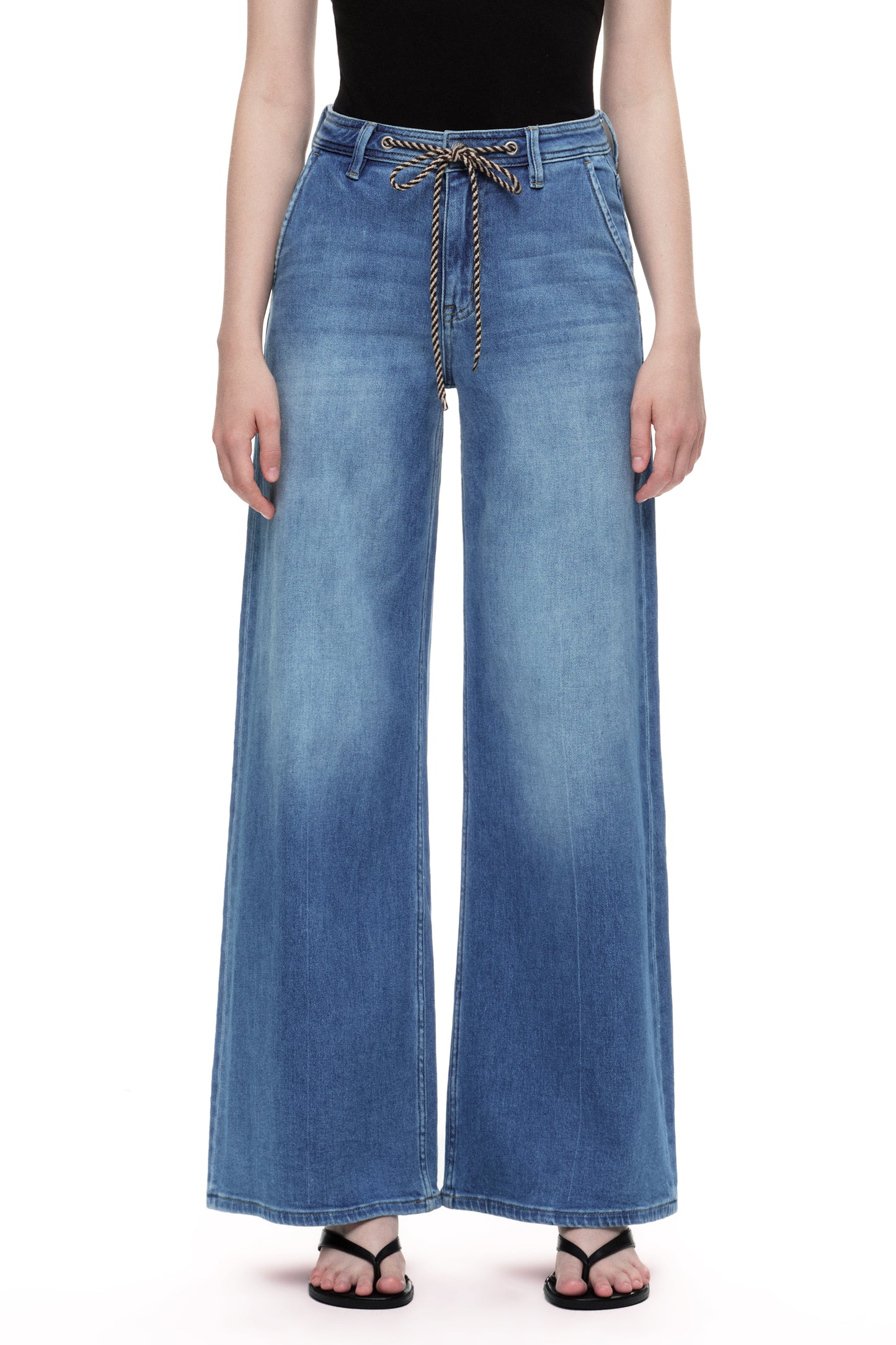 High Rise Wide Leg Denim Jeans OSW8094