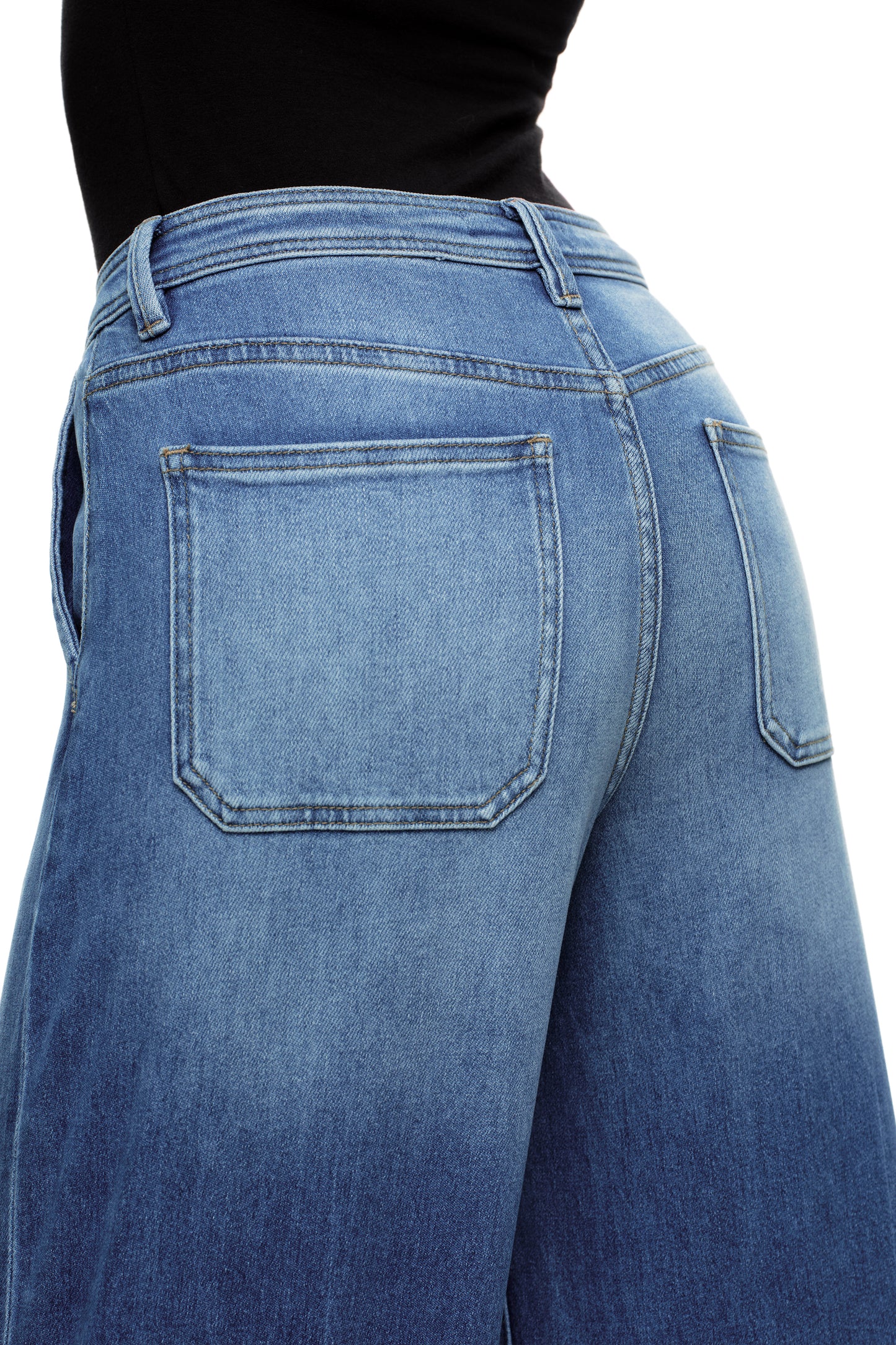 High Rise Wide Leg Denim Jeans OSW8094
