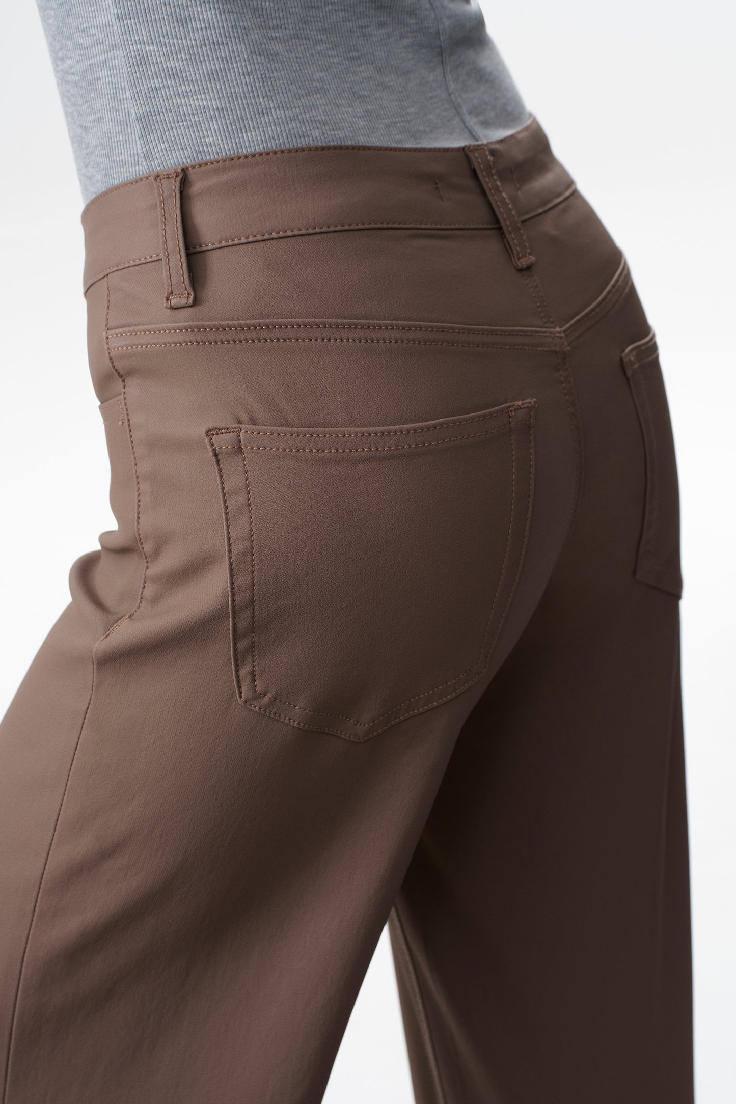 Mid Rise Wide Leg Pants OSW8097