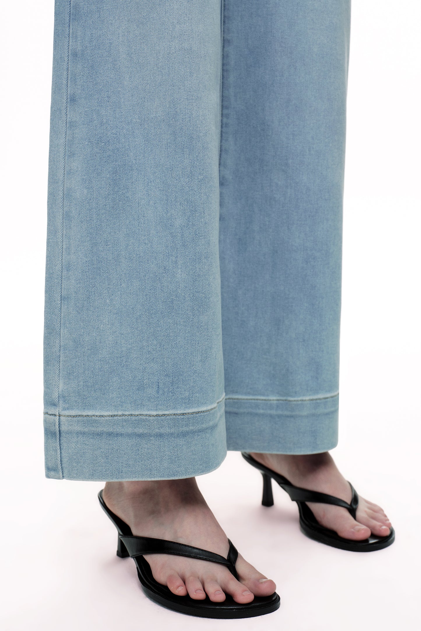 High Rise Wide Leg Denim Jeans - Regular & Petite OSW8099