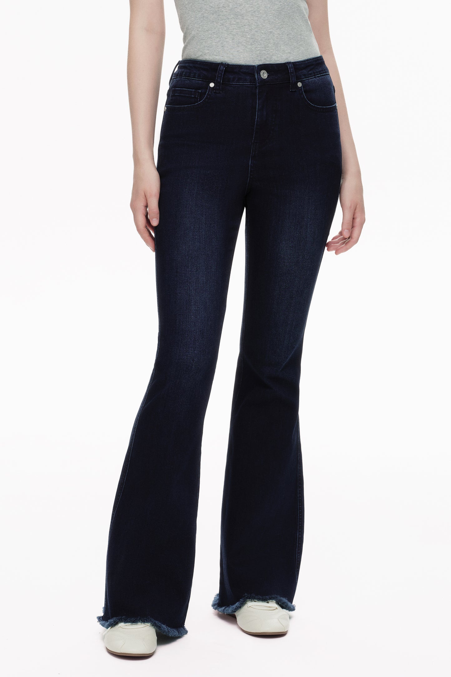 Mid Rise Flare Denim Jeans OSF1105R