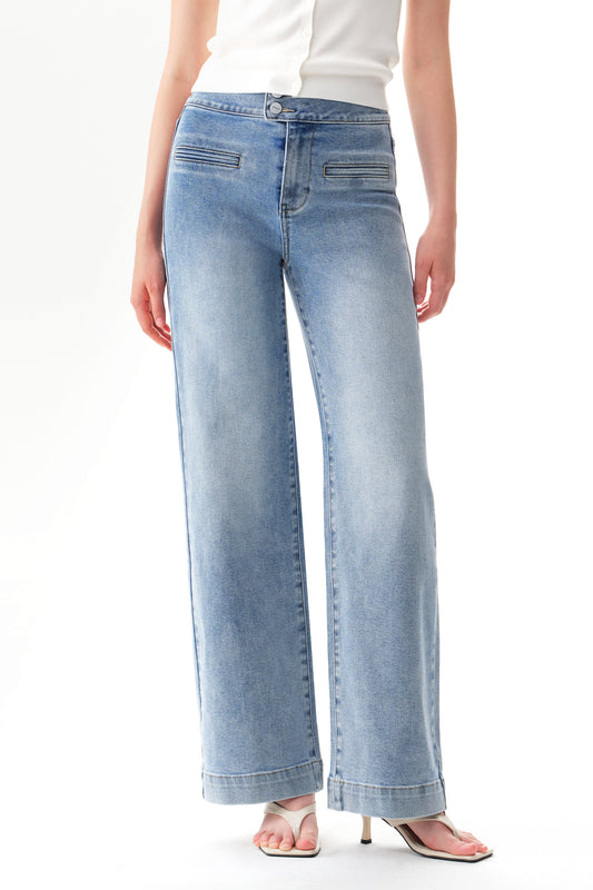 Modern Silhouette Super High Rise Wide Leg Jeans OSW8146