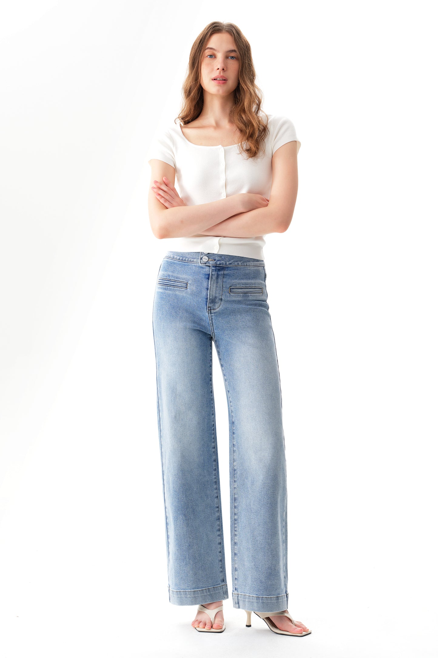Modern Silhouette Super High Rise Wide Leg Jeans OSW8146