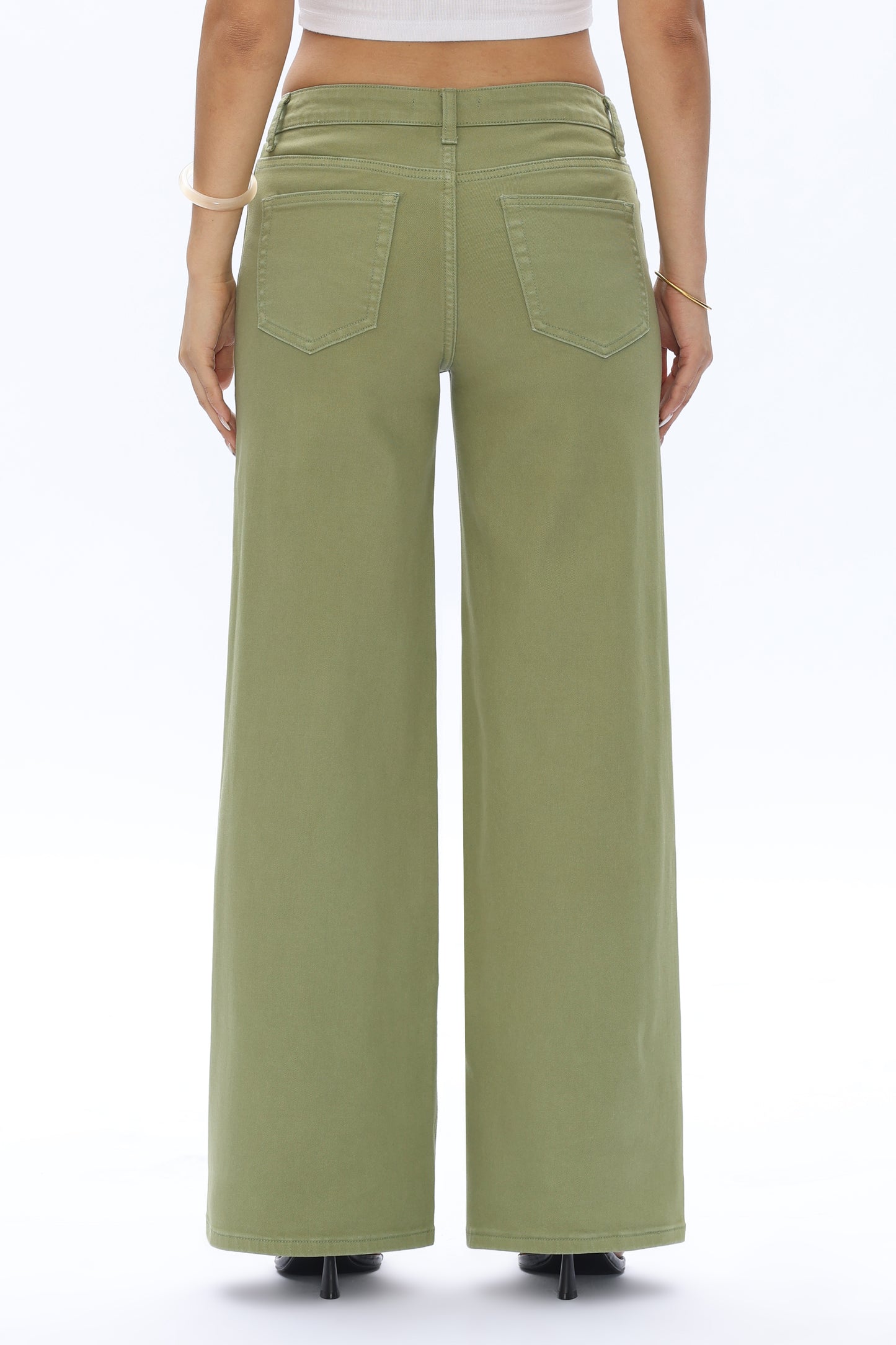 MID RISE BAGGY BBL WIDE LEG DENIM JEANS OSW8001