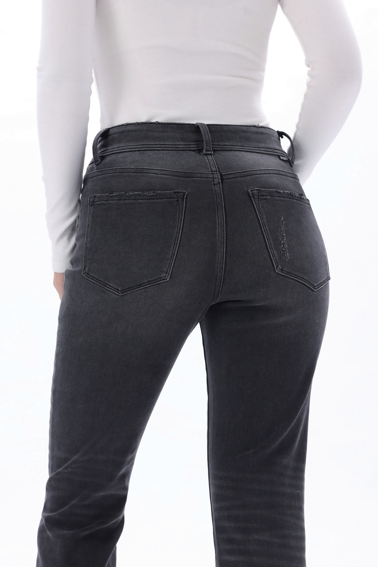 High Rise Straight Cropped Jeans ESFT640514