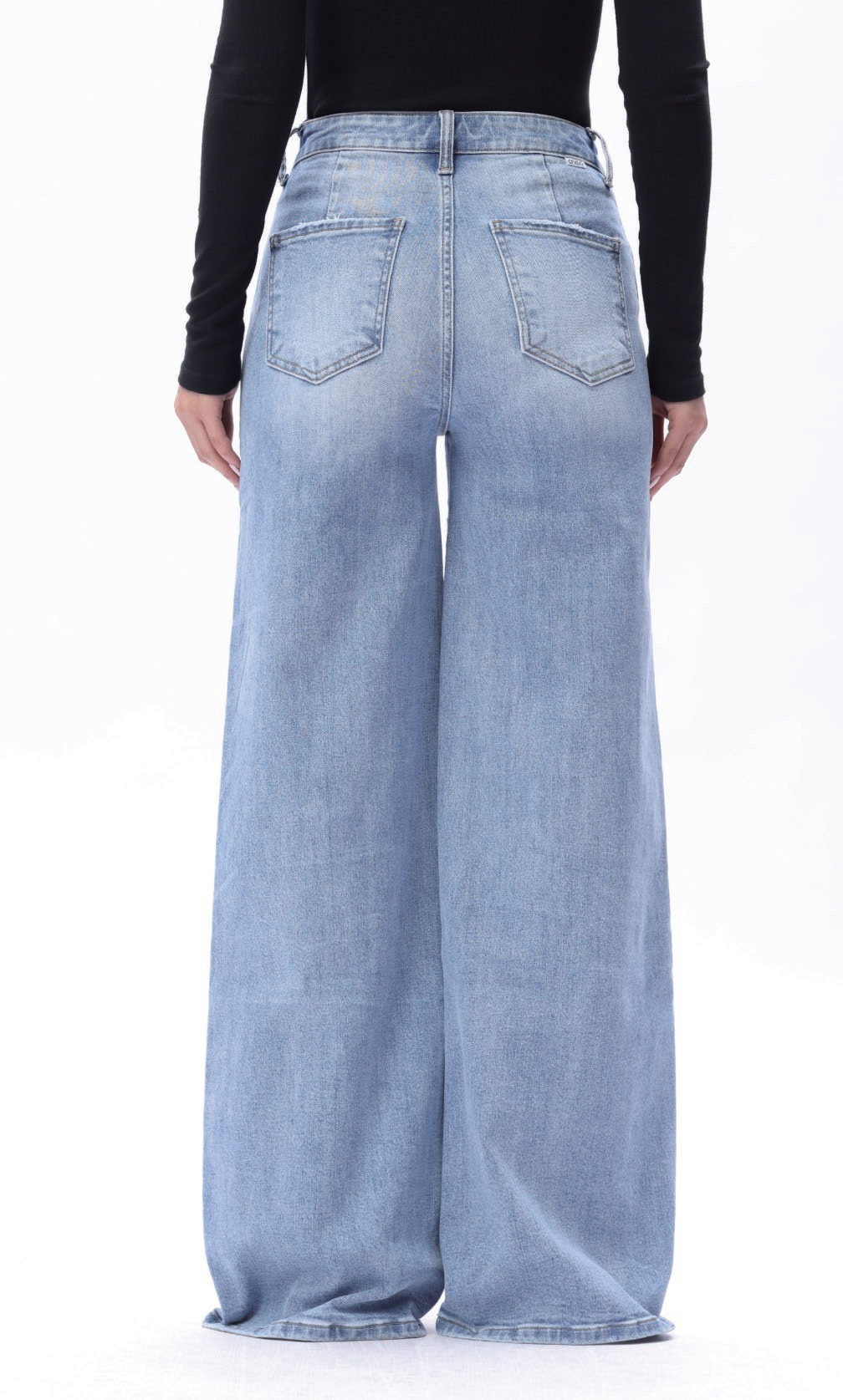Mid High Rise Flared Wide Leg Tall Jeans ESFW640827