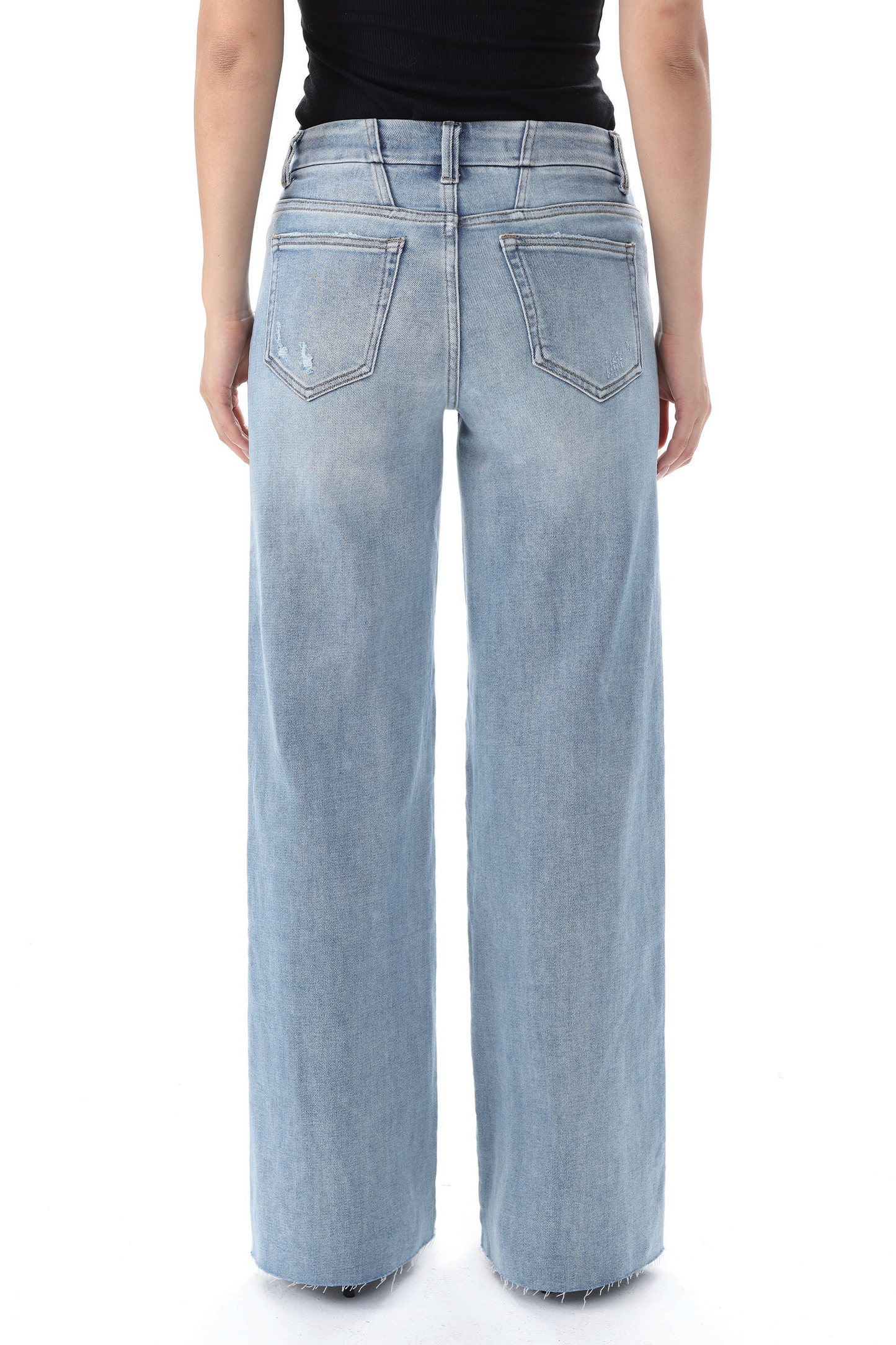 MID RISE WIDE LEG DENIM JEANS OSW8019