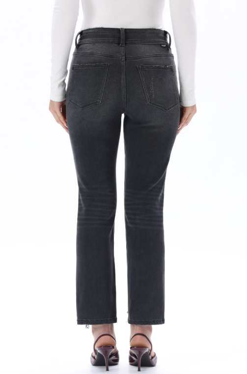 High Rise Straight Cropped Jeans ESFT640514