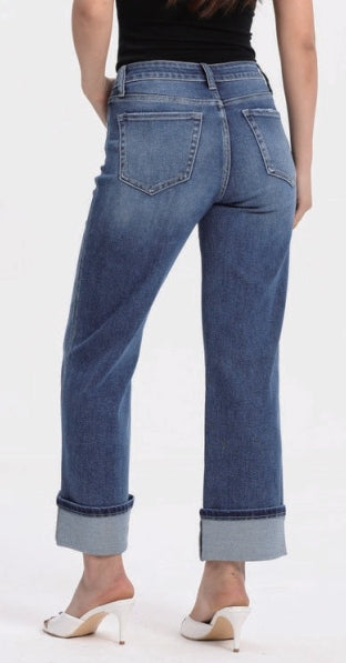 PLUS HIGH RISE RELAXED STRAIGHT OST5033-P